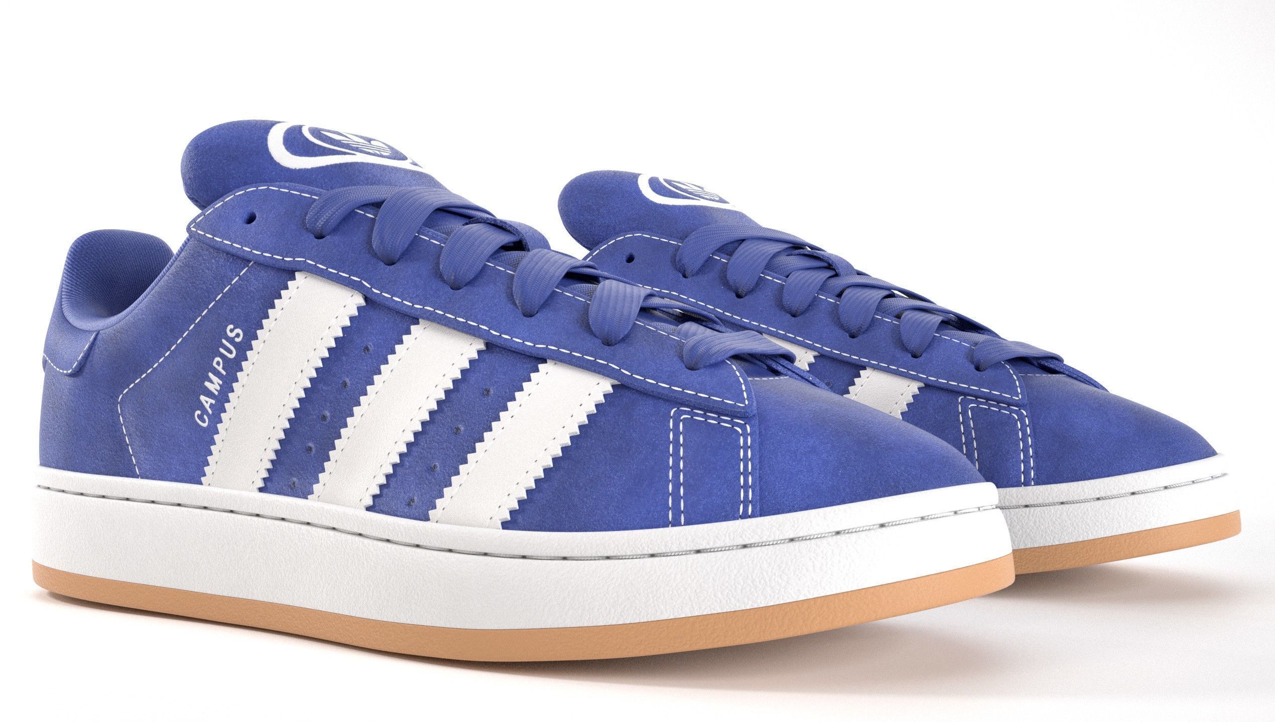 Adidas Campus 00s Suede Pack 1  Low-poly 3D model_15