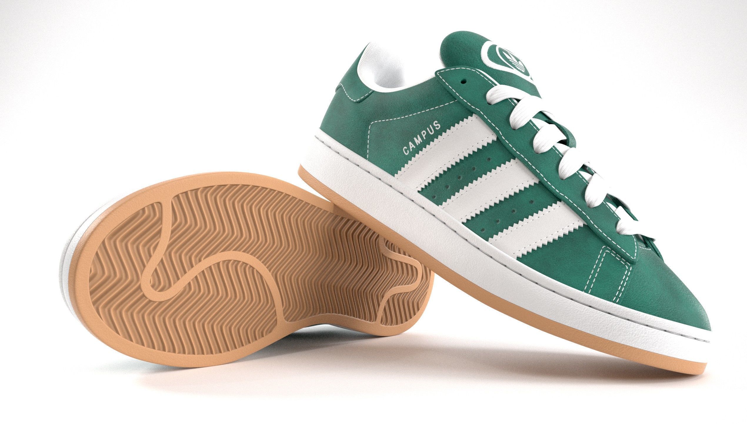 Adidas Campus 00s Suede Pack 1  Low-poly 3D model_42