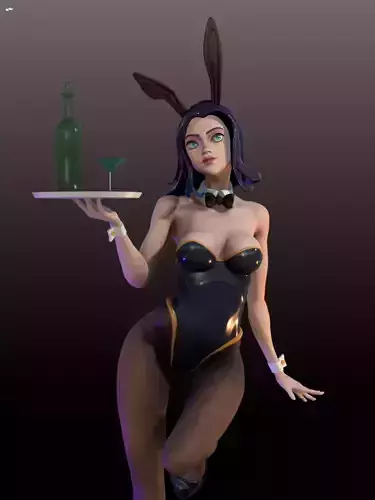 Cute bunny 3D print model