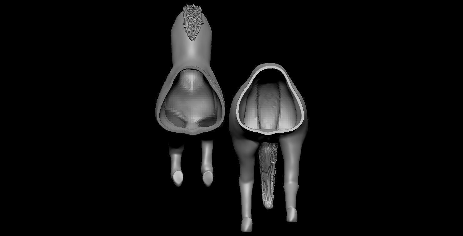 Horse  3D print model_21