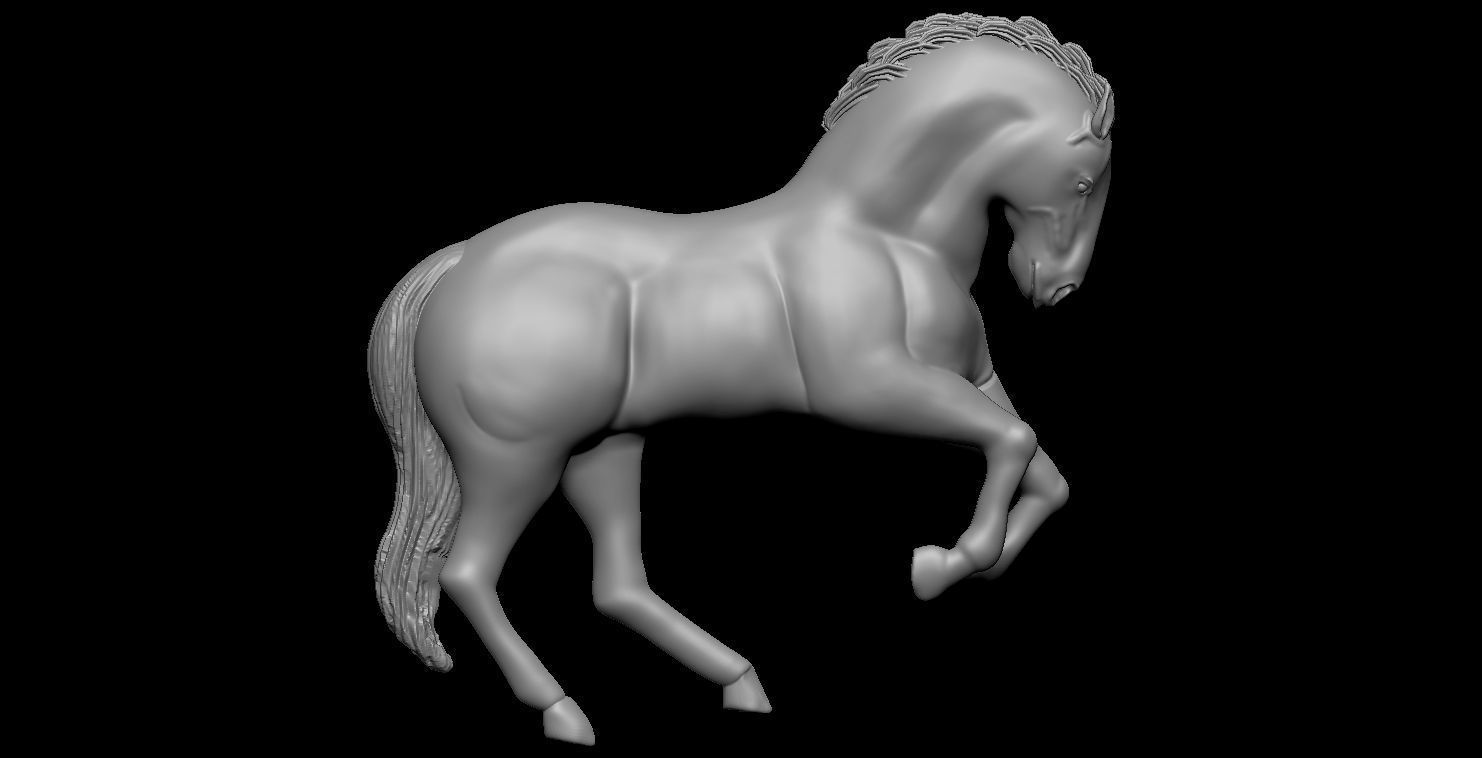 Horse  3D print model_11