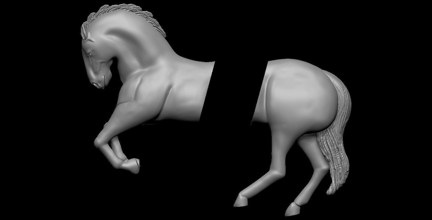 Horse  3D print model_20