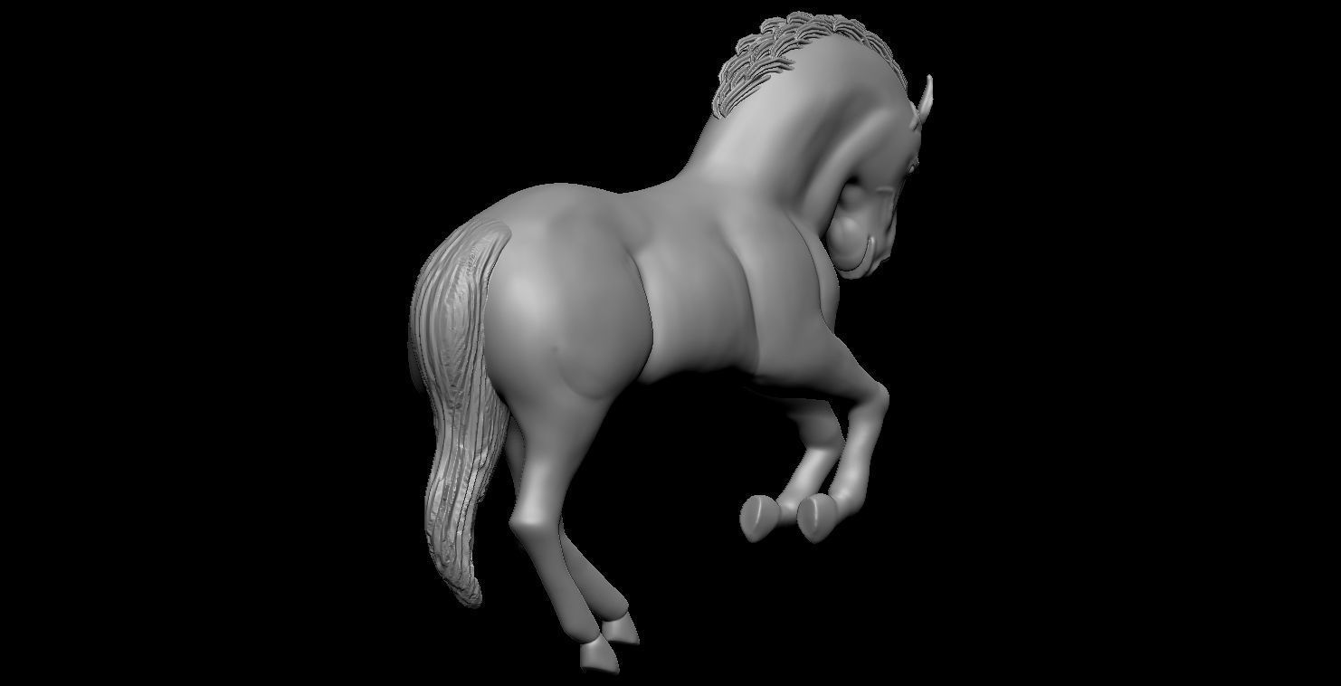 Horse  3D print model_19