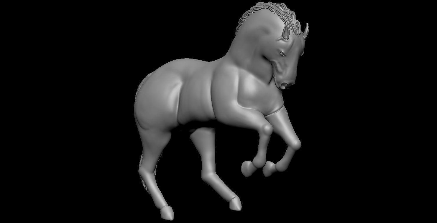 Horse  3D print model_16