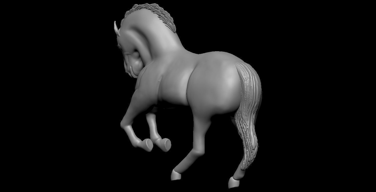 Horse  3D print model_18