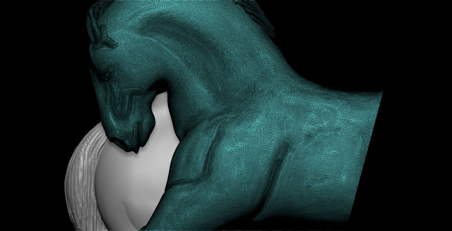 Horse  3D print model_22