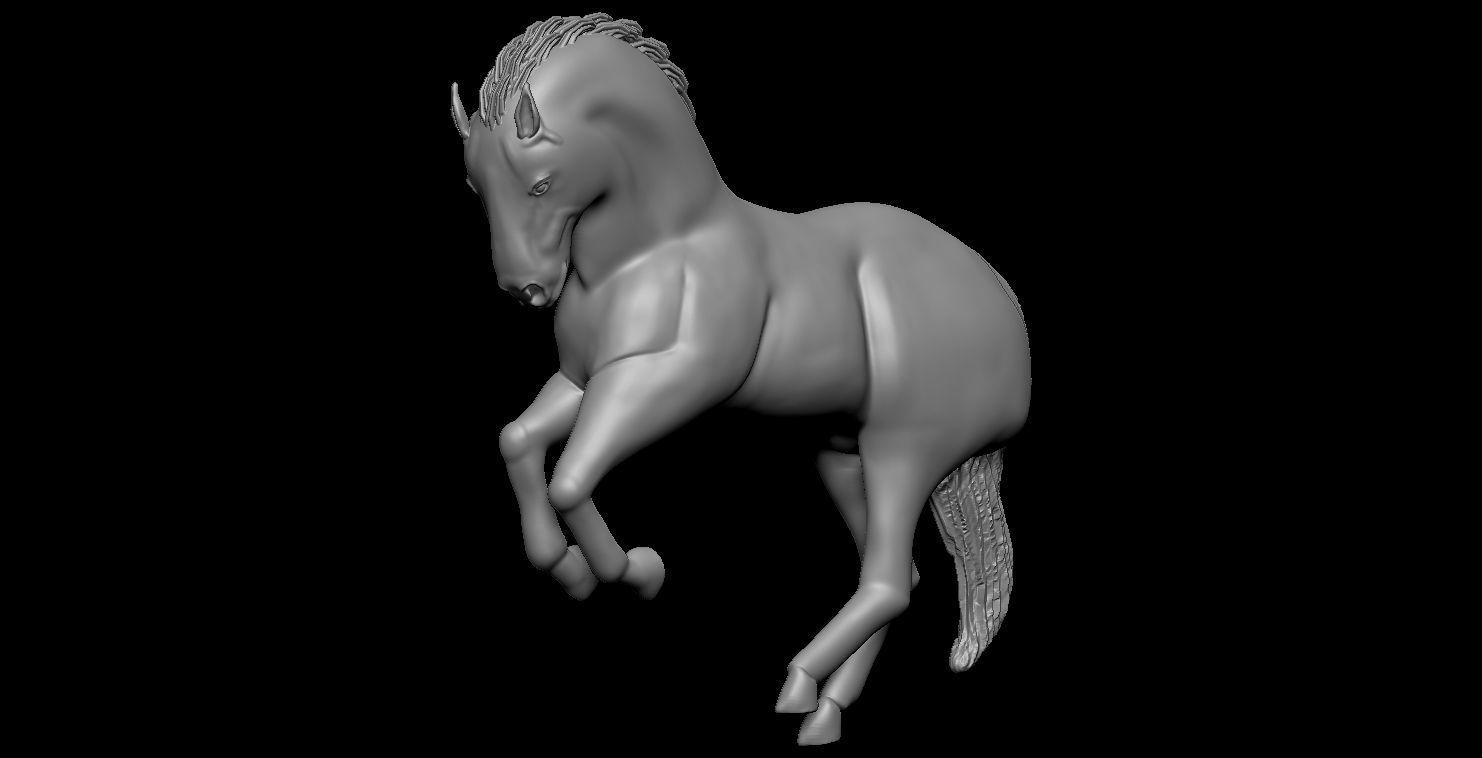 Horse  3D print model_17