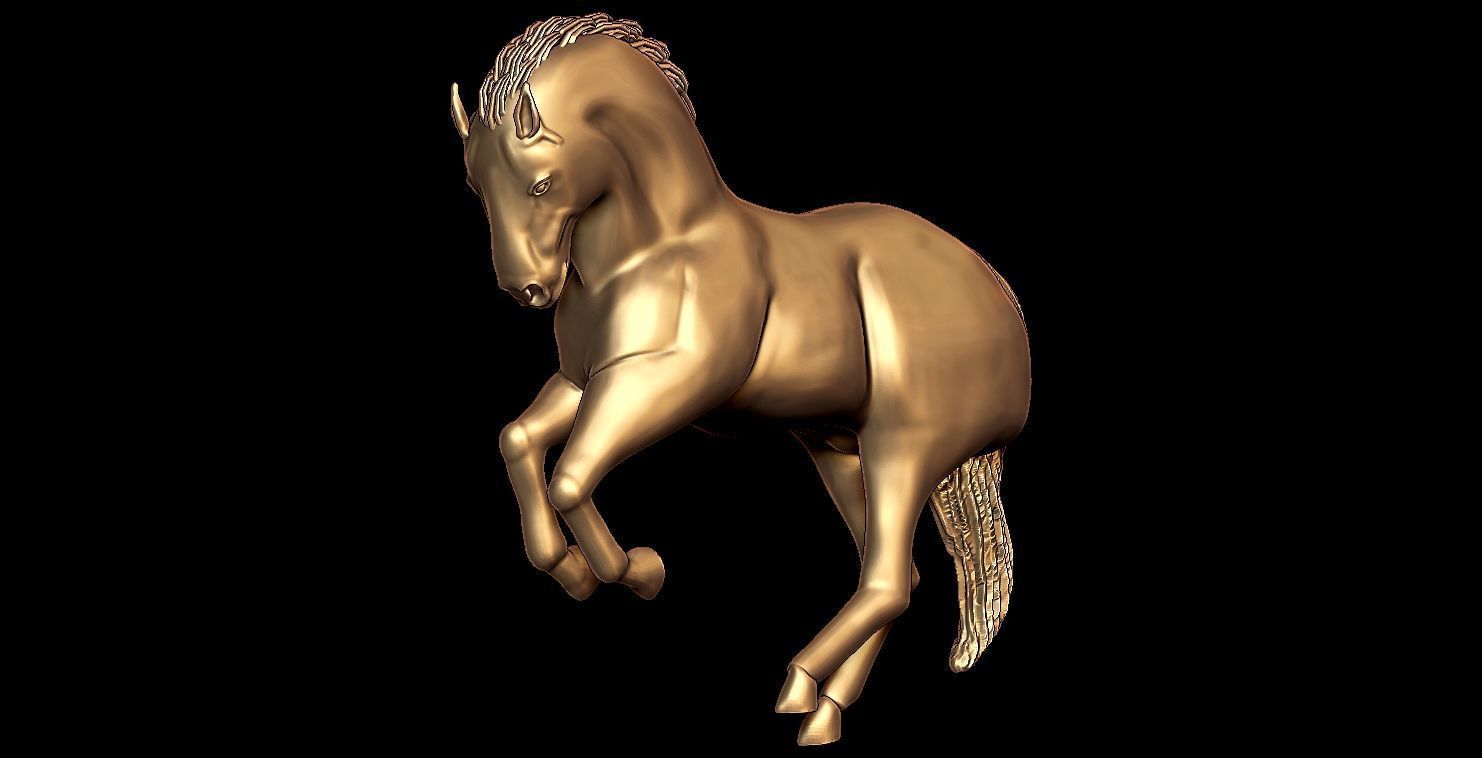Horse  3D print model_3