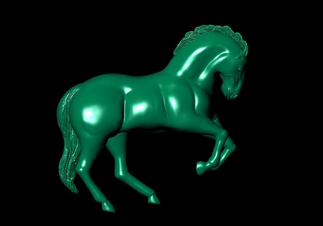 Horse  3D print model_30