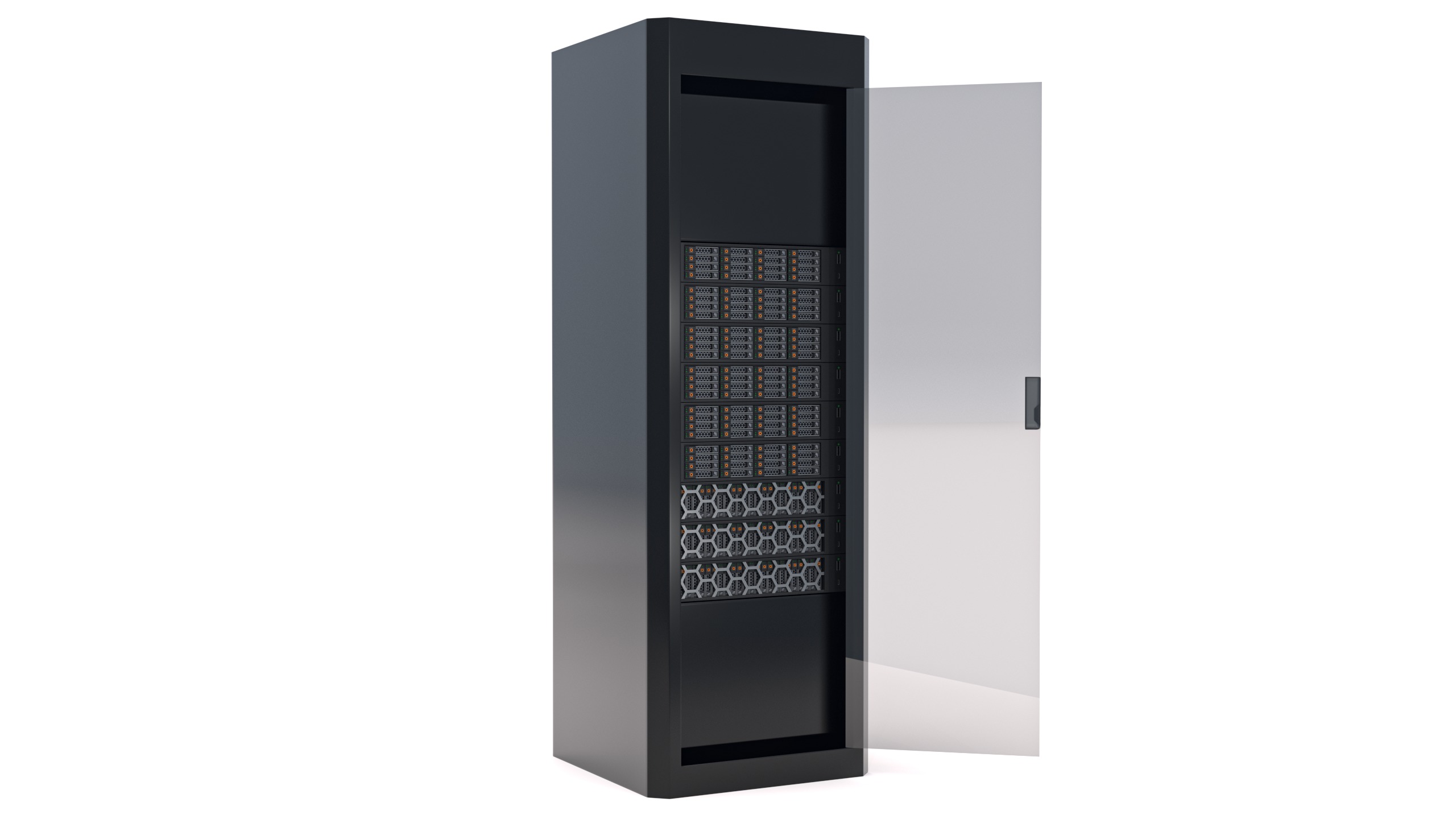 Data Server Rack 2 3D model_1
