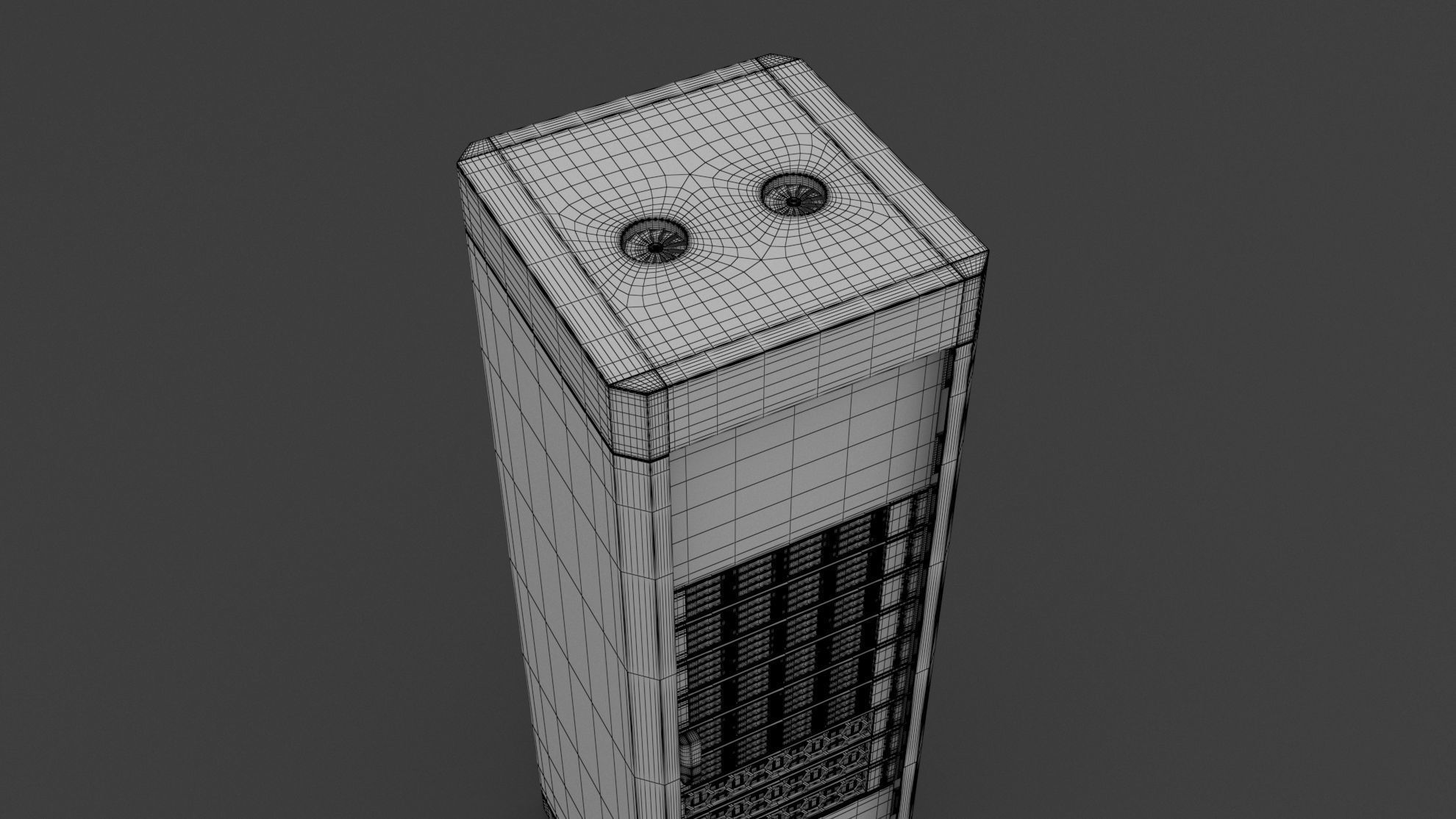 Data Server Rack 2 3D model_7