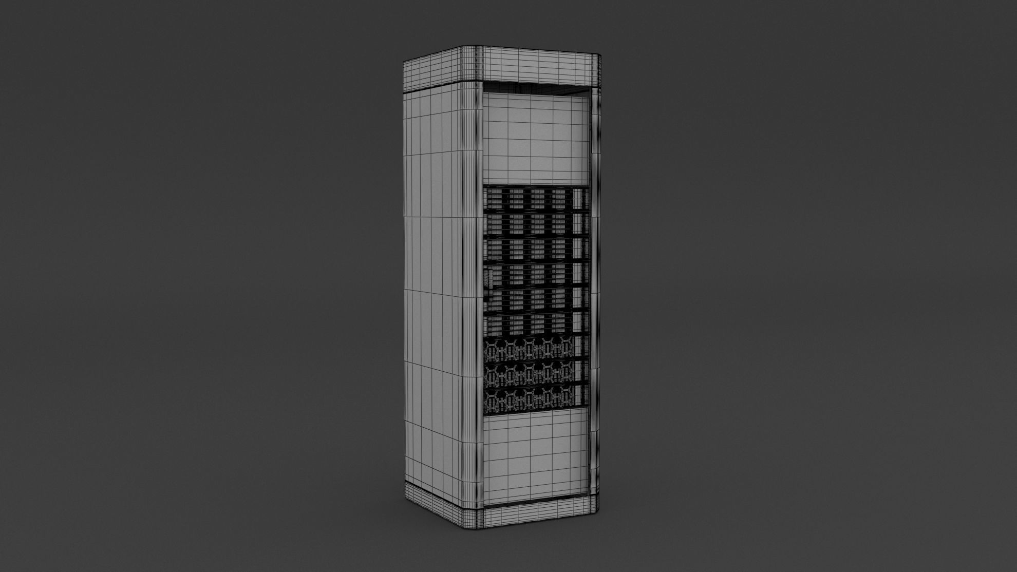 Data Server Rack 2 3D model_6