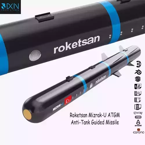 Roketsan Mizrak-U ATGM Anti-Tank Guided Missile