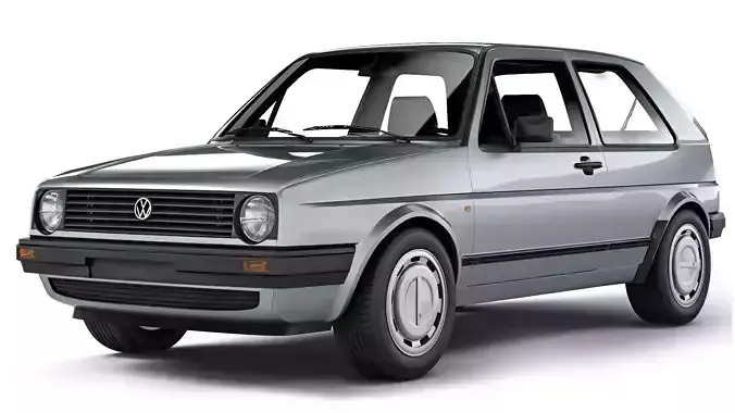 Volkswagen Golf II 3-door 1983 3D model