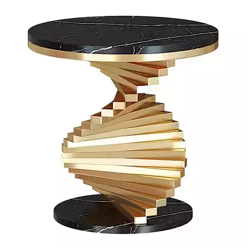 Round Marble Table top End Table