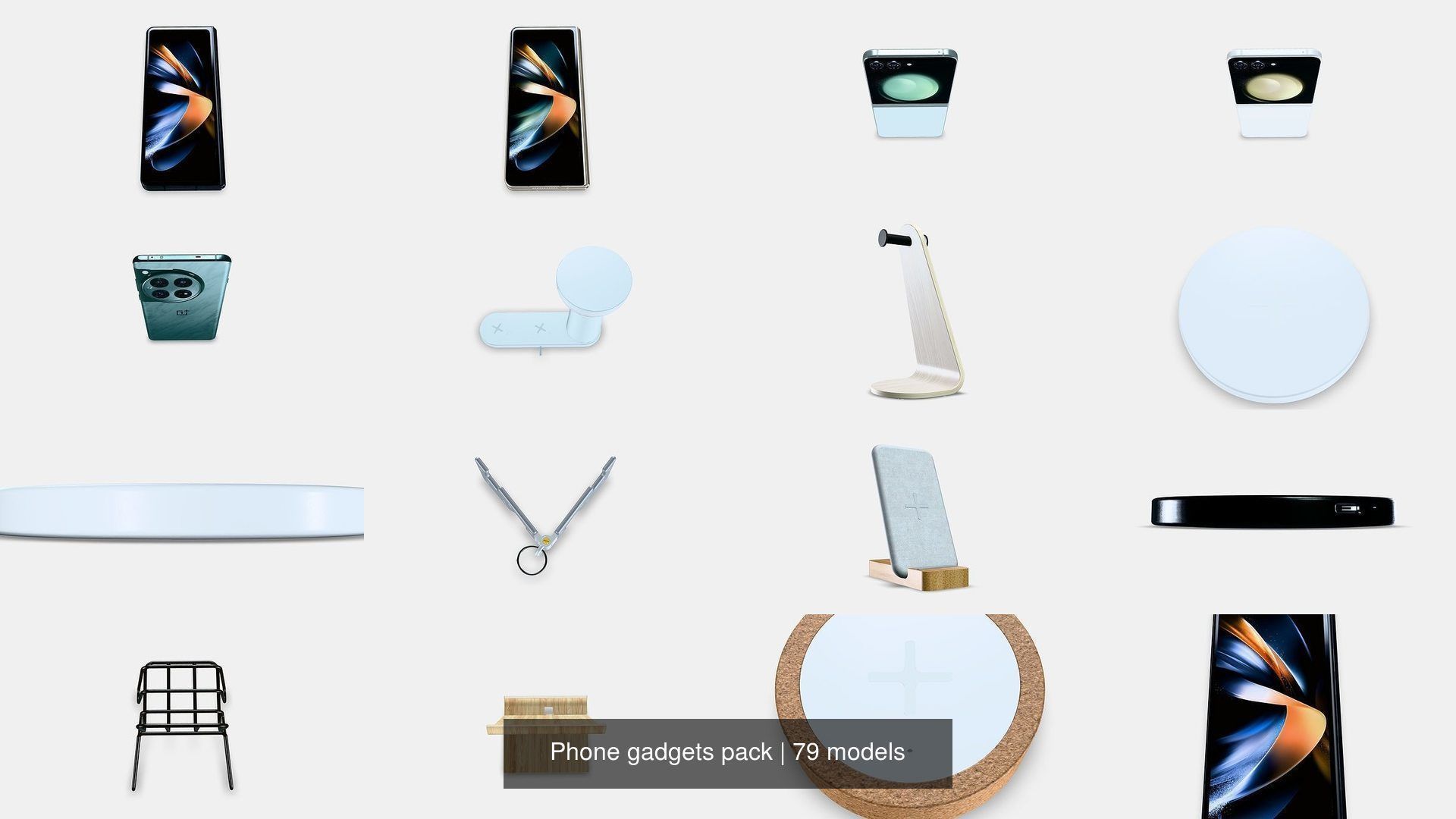 Phone gadgets pack 3D Model Collection_18