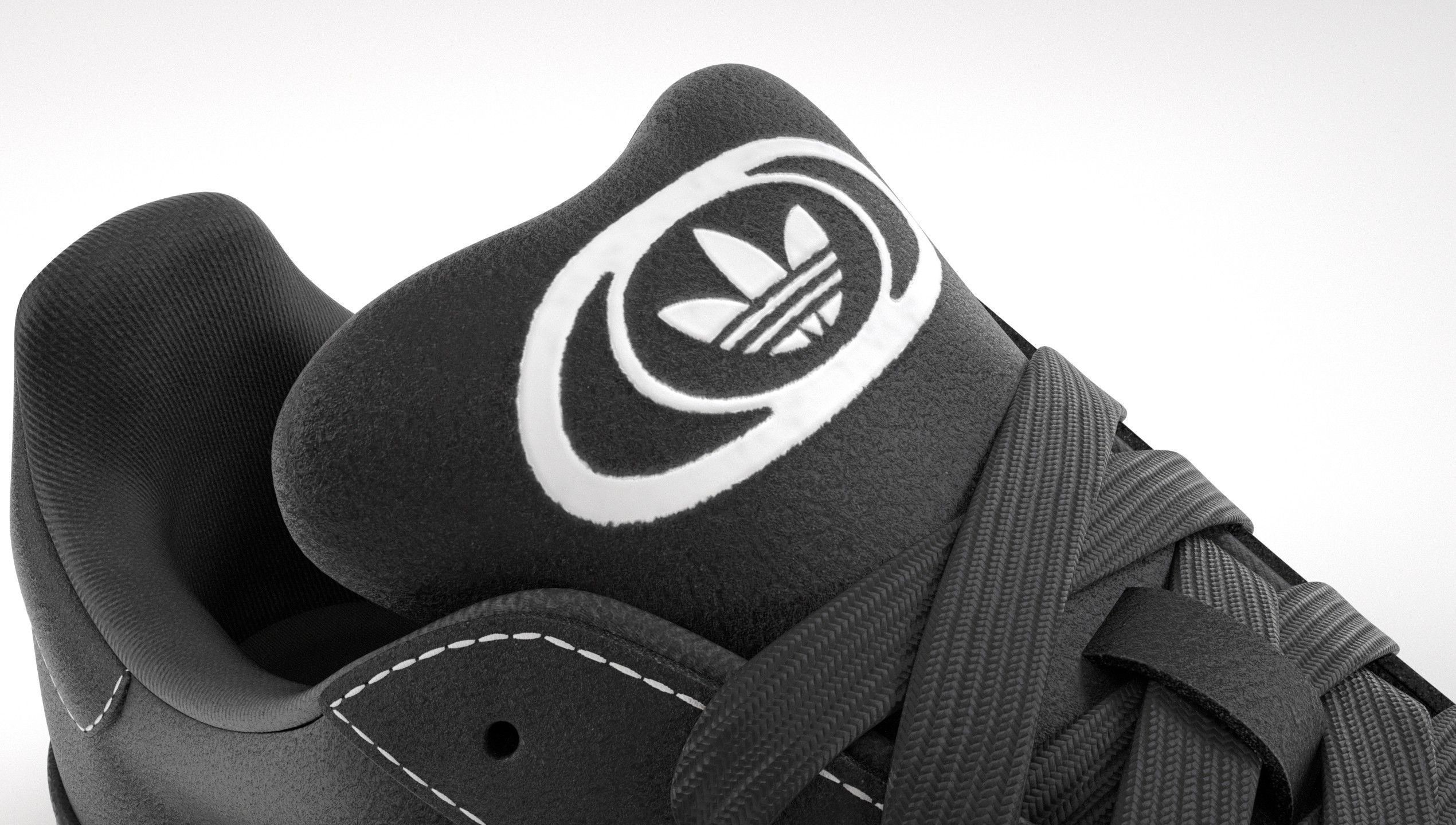 Adidas Campus 00s Suede Pack 2 Low-poly 3D model_4