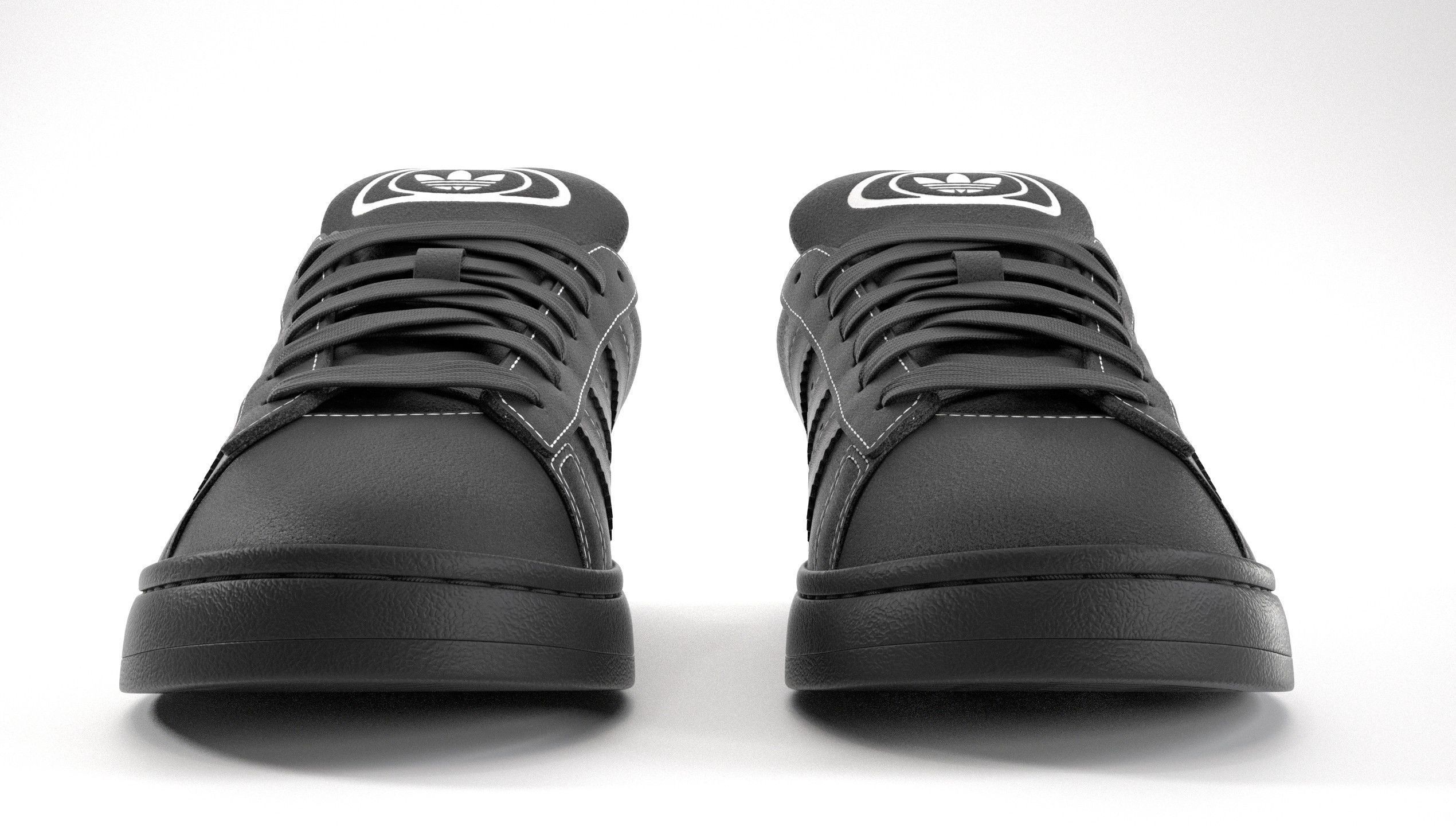 Adidas Campus 00s Suede Pack 2 Low-poly 3D model_12