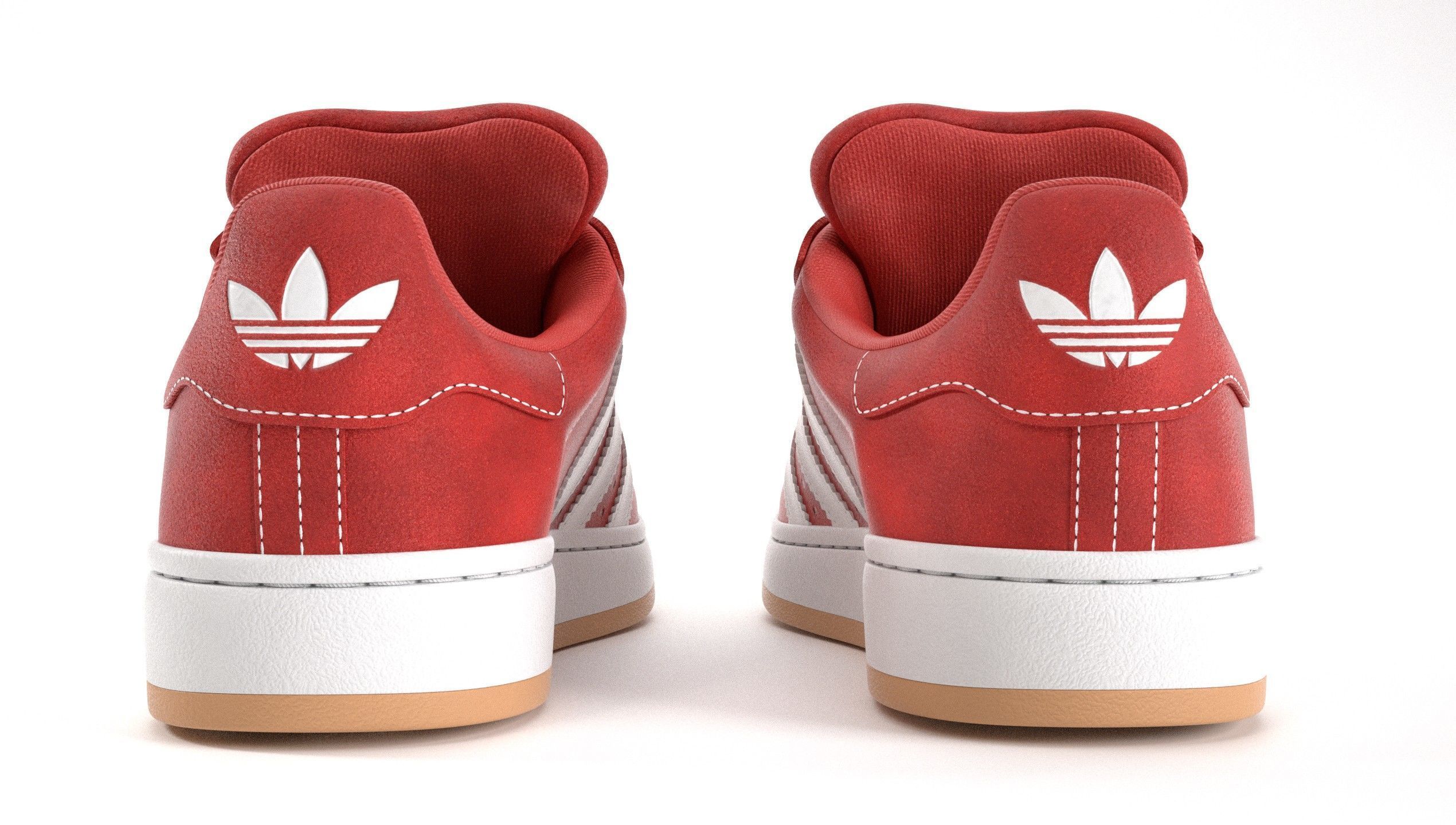 Adidas Campus 00s Suede Pack 2 Low-poly 3D model_11