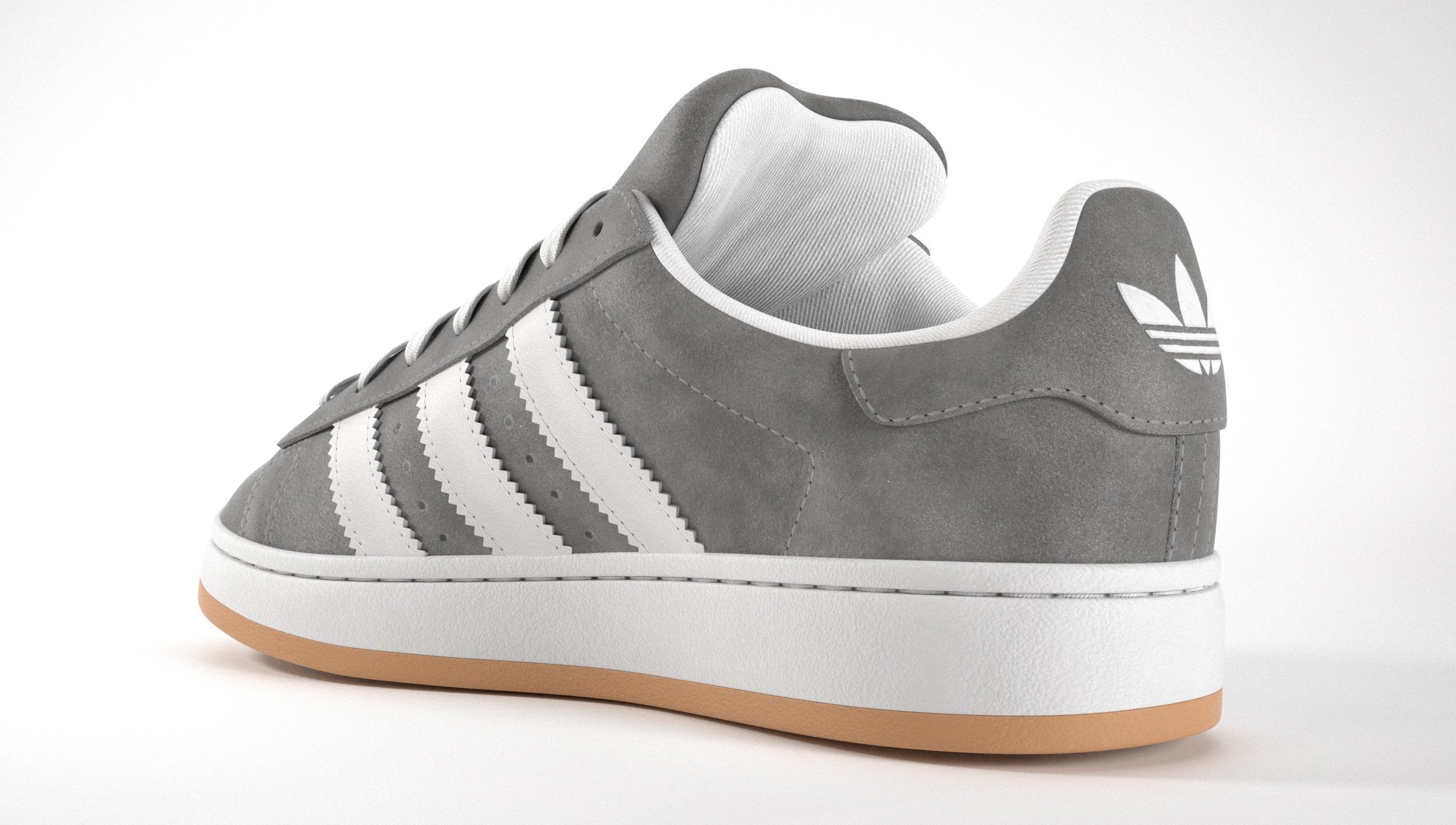 Adidas Campus 00s Suede Pack 2 Low-poly 3D model_35