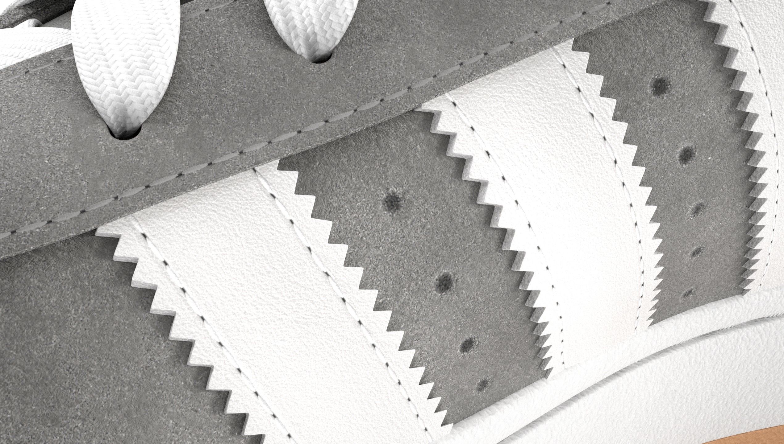 Adidas Campus 00s Suede Pack 2 Low-poly 3D model_1