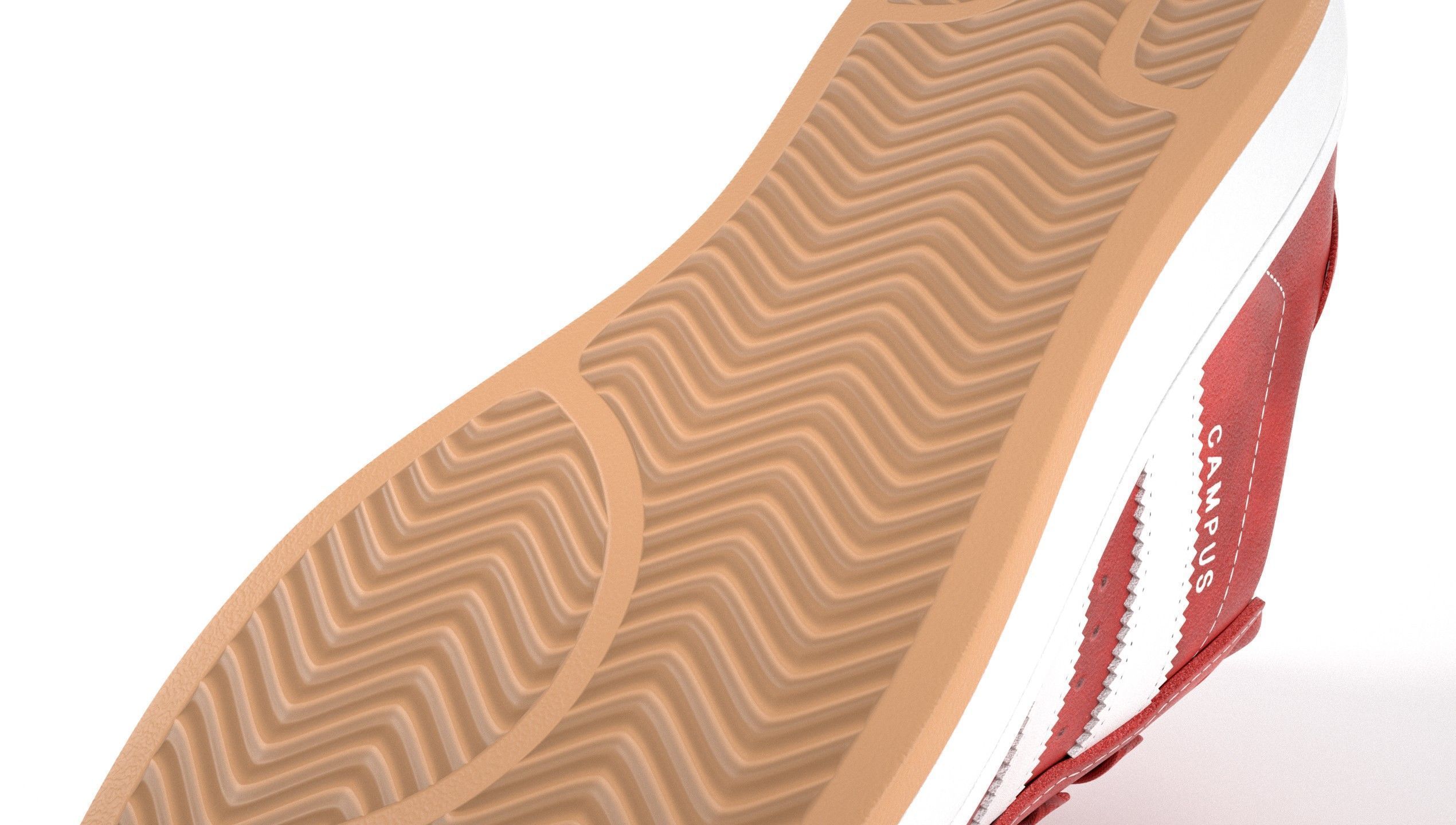 Adidas Campus 00s Suede Pack 2 Low-poly 3D model_25