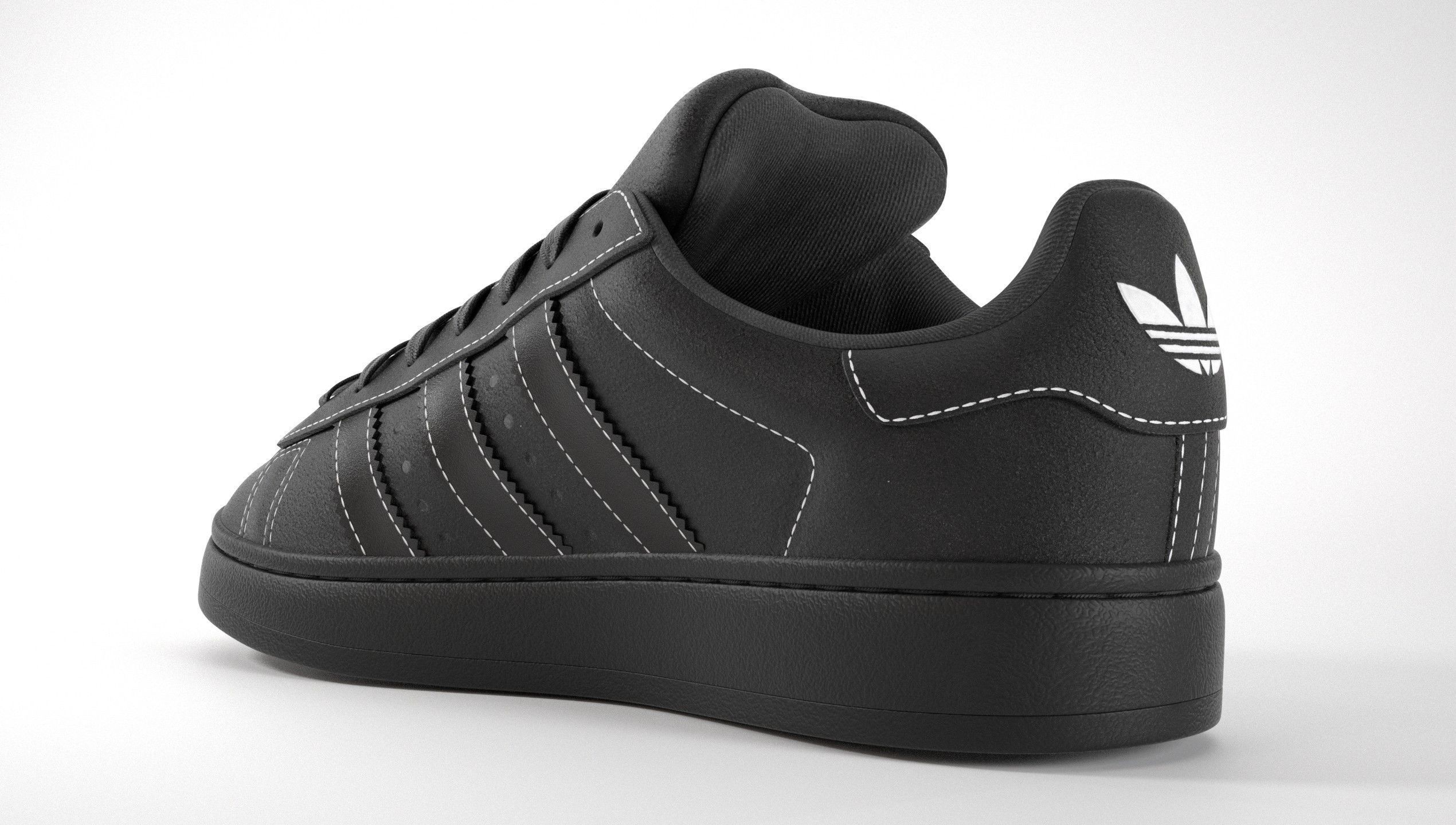 Adidas Campus 00s Suede Pack 2 Low-poly 3D model_36