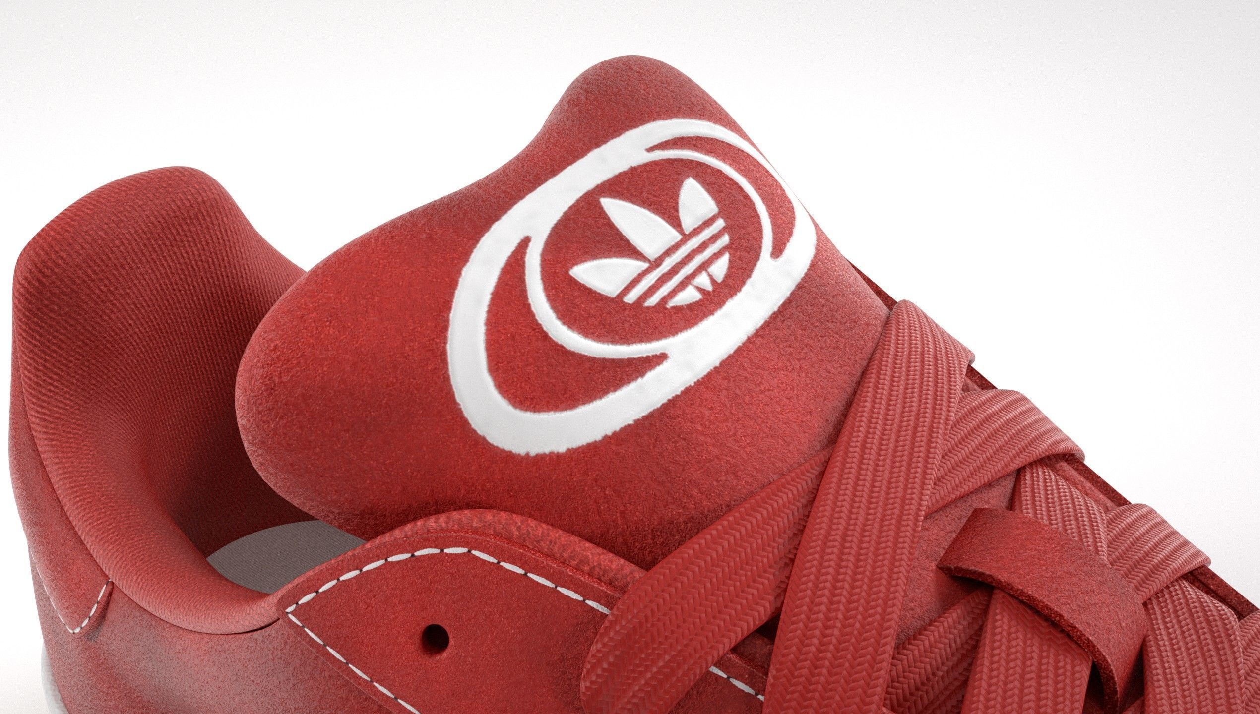 Adidas Campus 00s Suede Pack 2 Low-poly 3D model_24