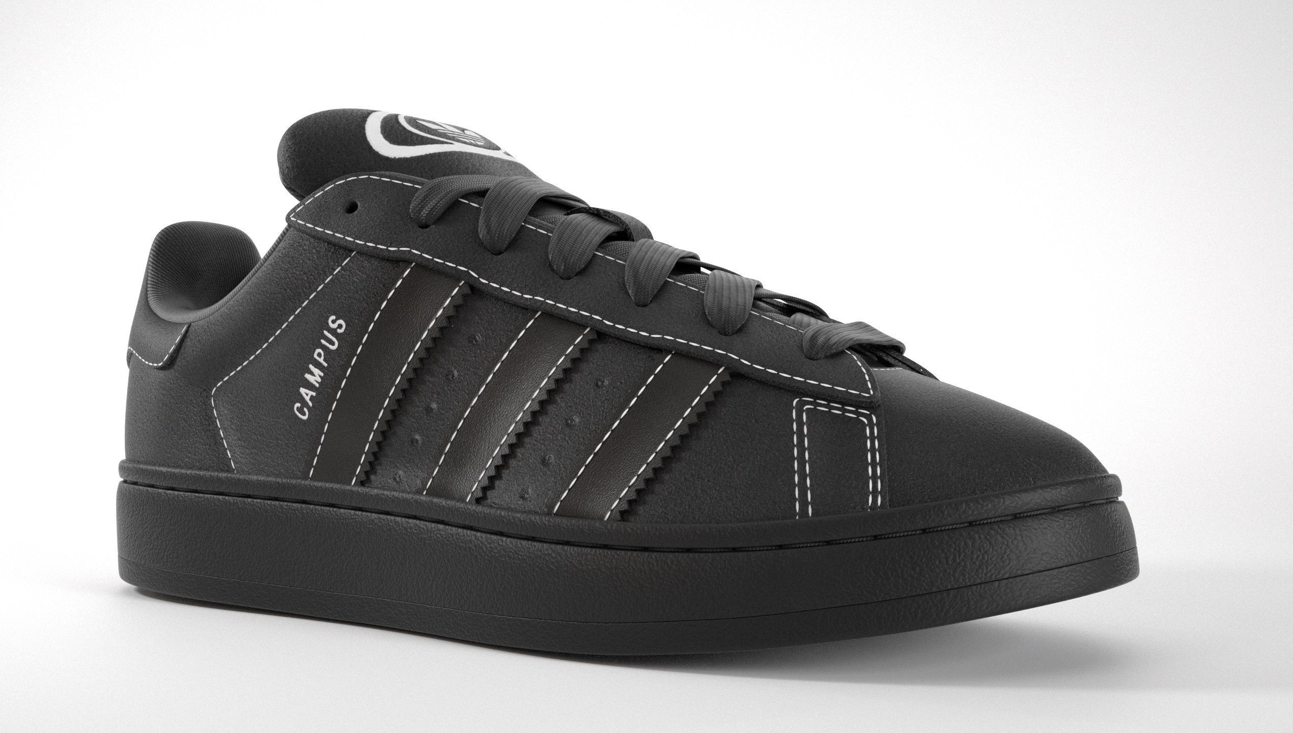 Adidas Campus 00s Suede Pack 2 Low-poly 3D model_8