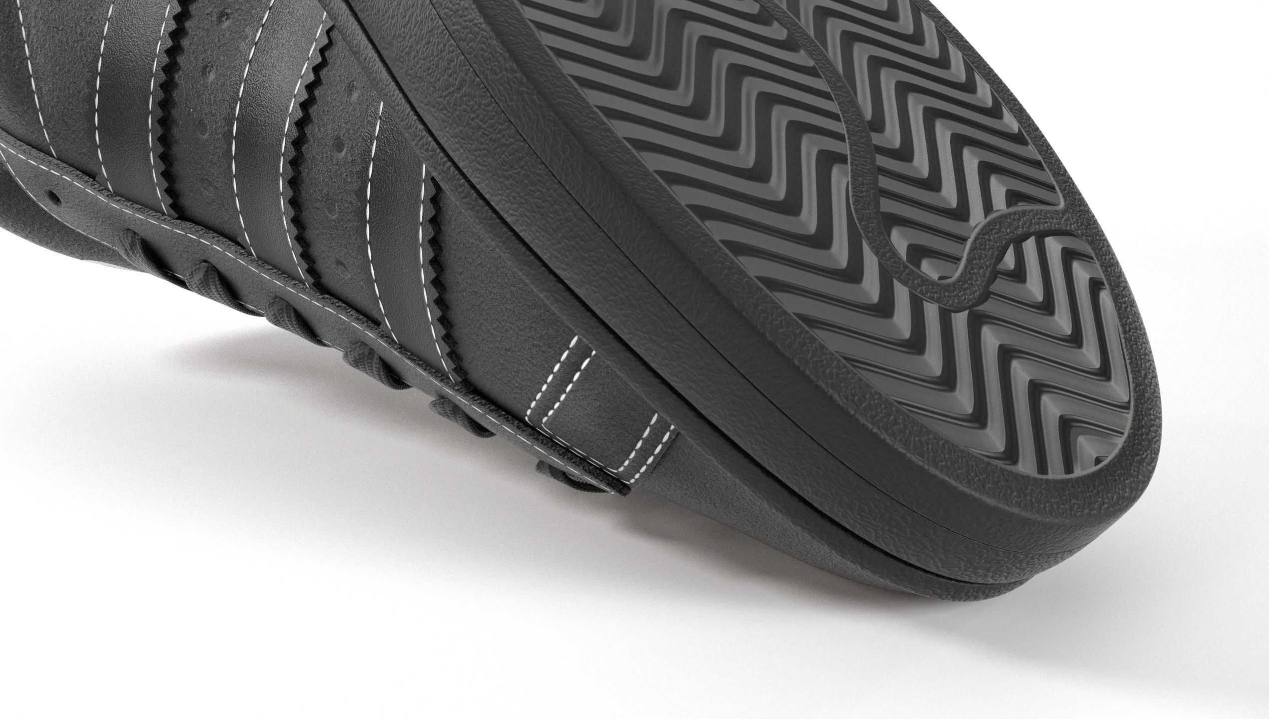 Adidas Campus 00s Suede Pack 2 Low-poly 3D model_32