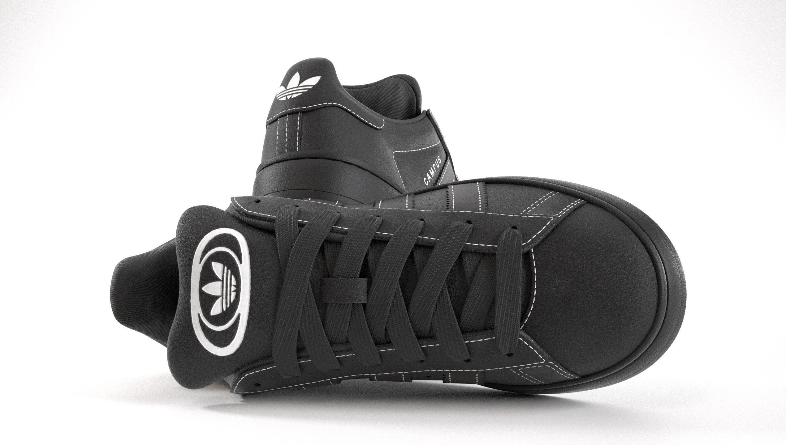 Adidas Campus 00s Suede Pack 2 Low-poly 3D model_41