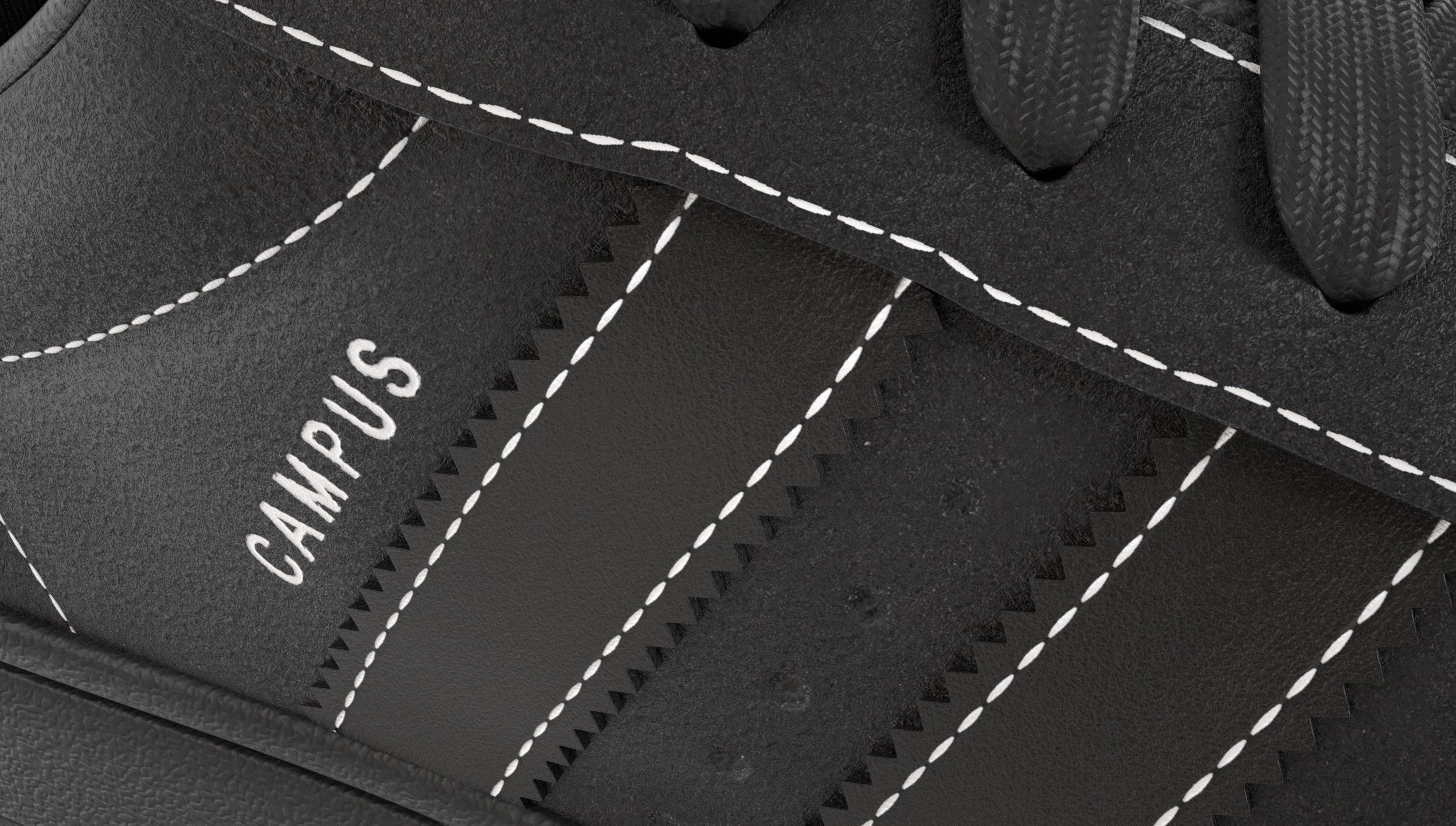 Adidas Campus 00s Suede Pack 2 Low-poly 3D model_22