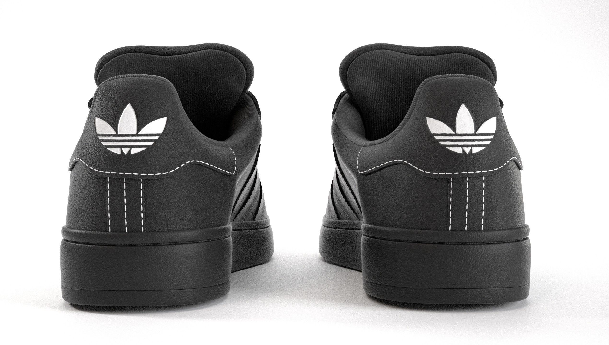 Adidas Campus 00s Suede Pack 2 Low-poly 3D model_26