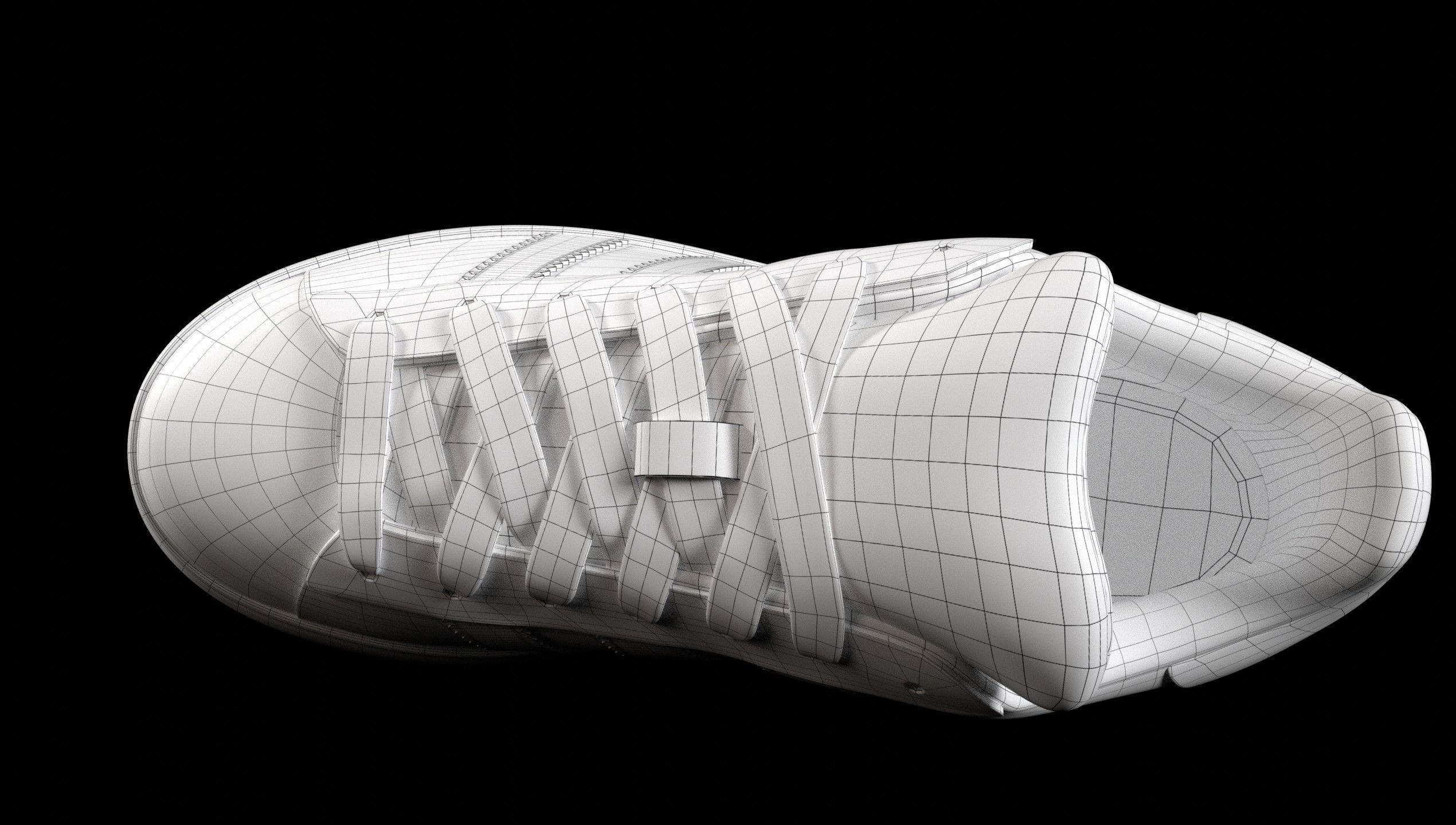 Adidas Campus 00s Suede Pack 2 Low-poly 3D model_9