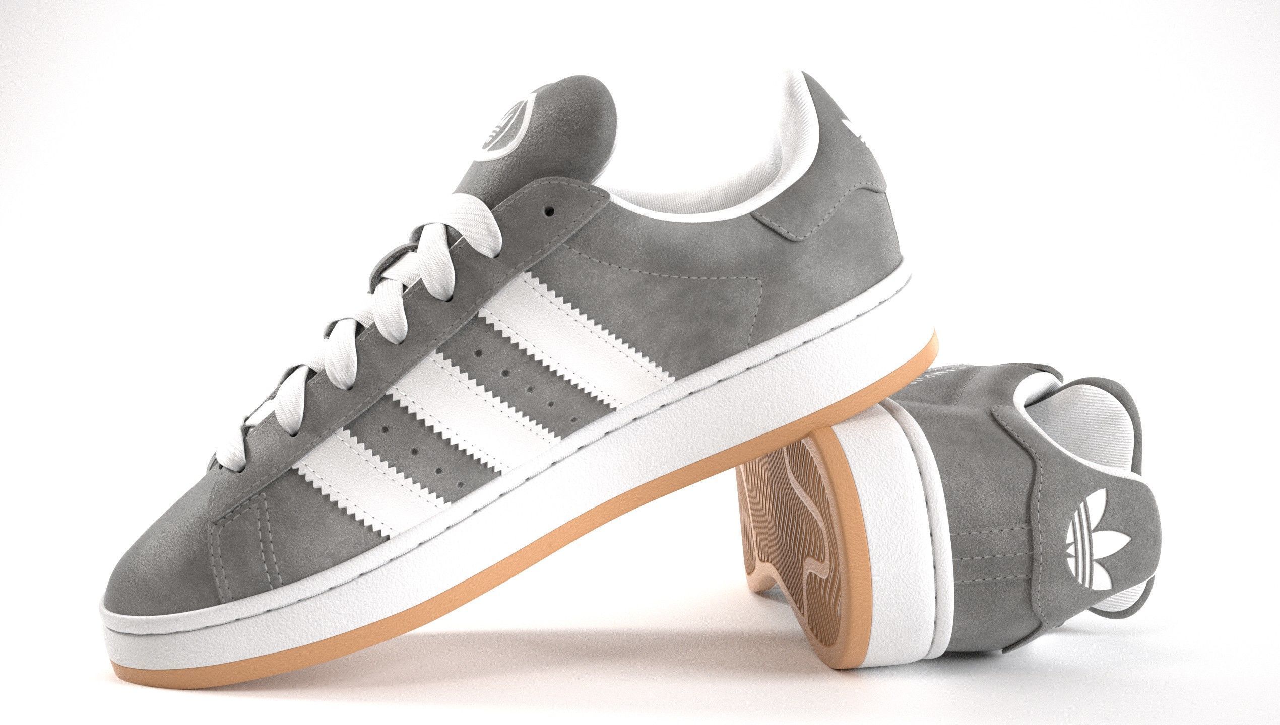 Adidas Campus 00s Suede Pack 2 Low-poly 3D model_20