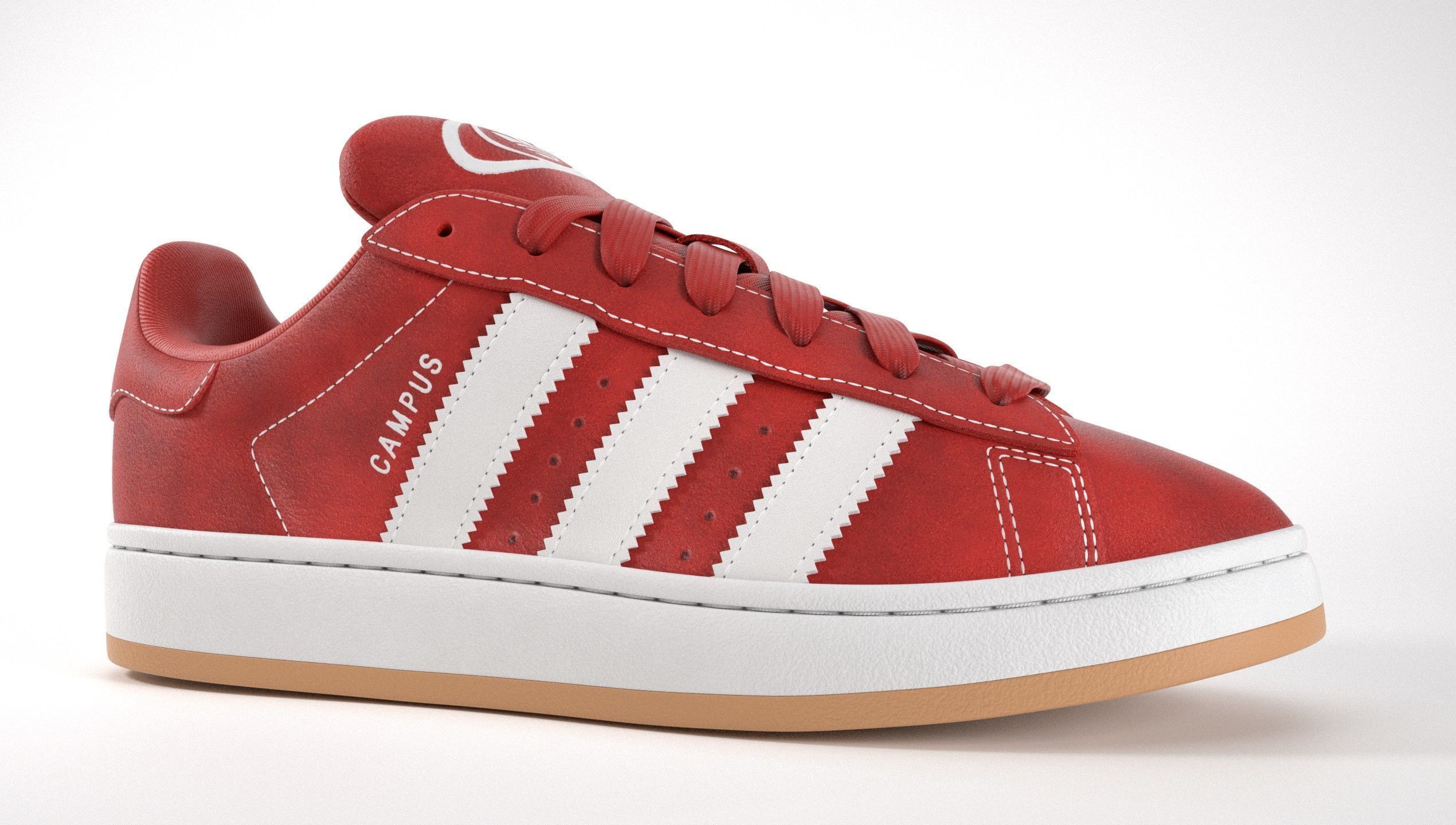 Adidas Campus 00s Suede Pack 2 Low-poly 3D model_21