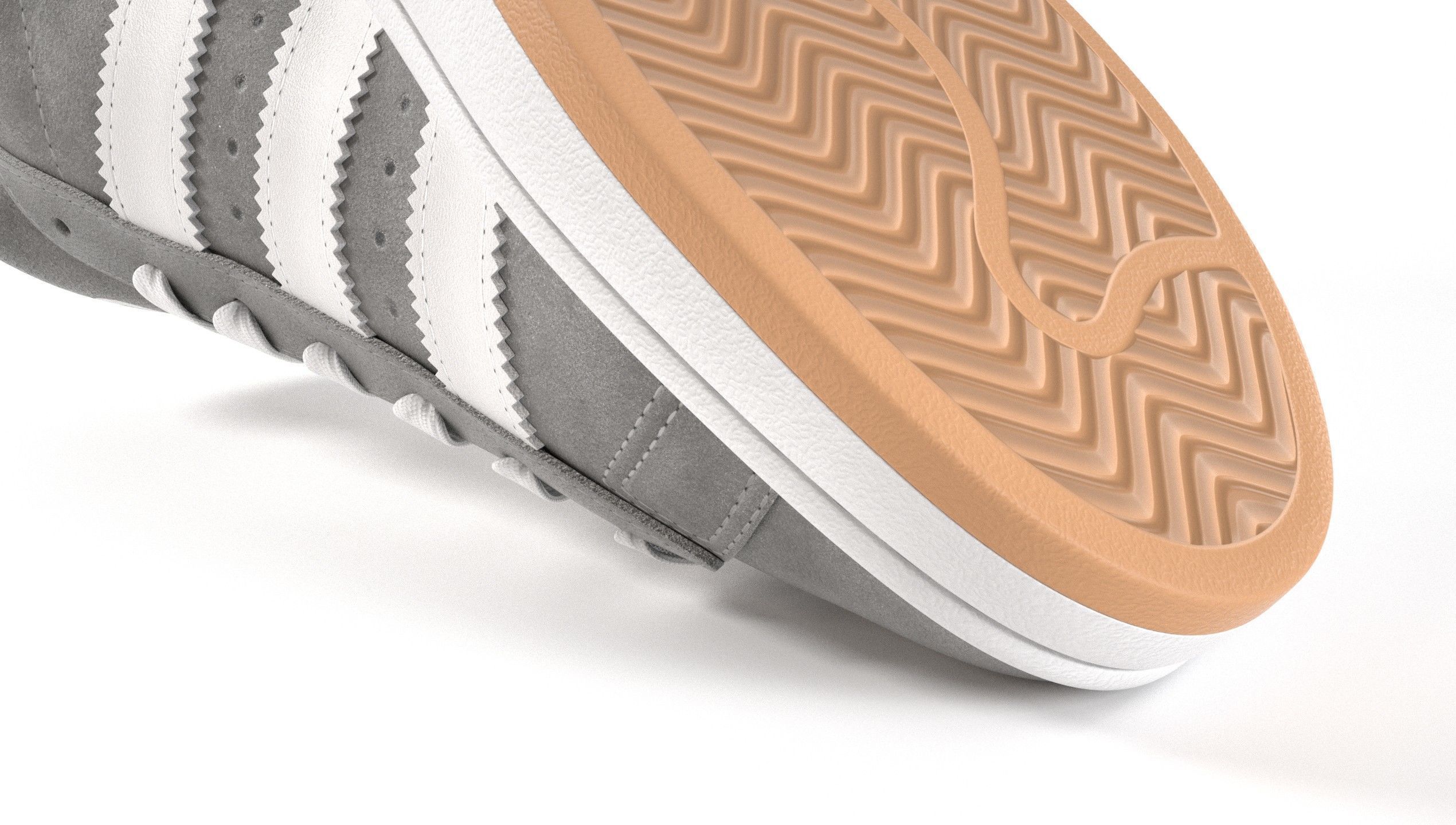 Adidas Campus 00s Suede Pack 2 Low-poly 3D model_40