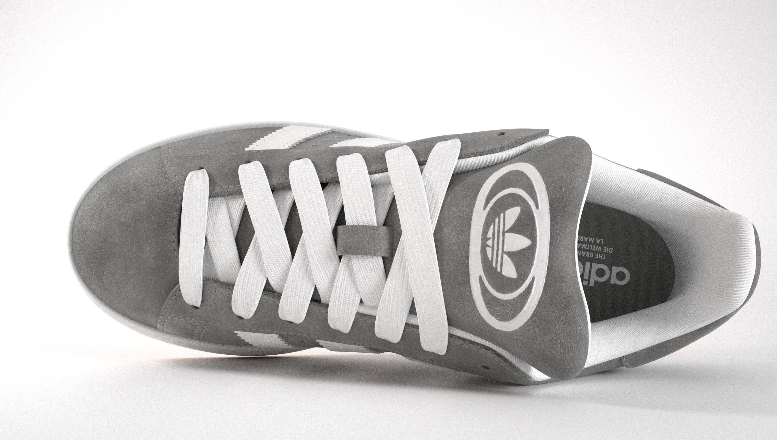 Adidas Campus 00s Suede Pack 2 Low-poly 3D model_27