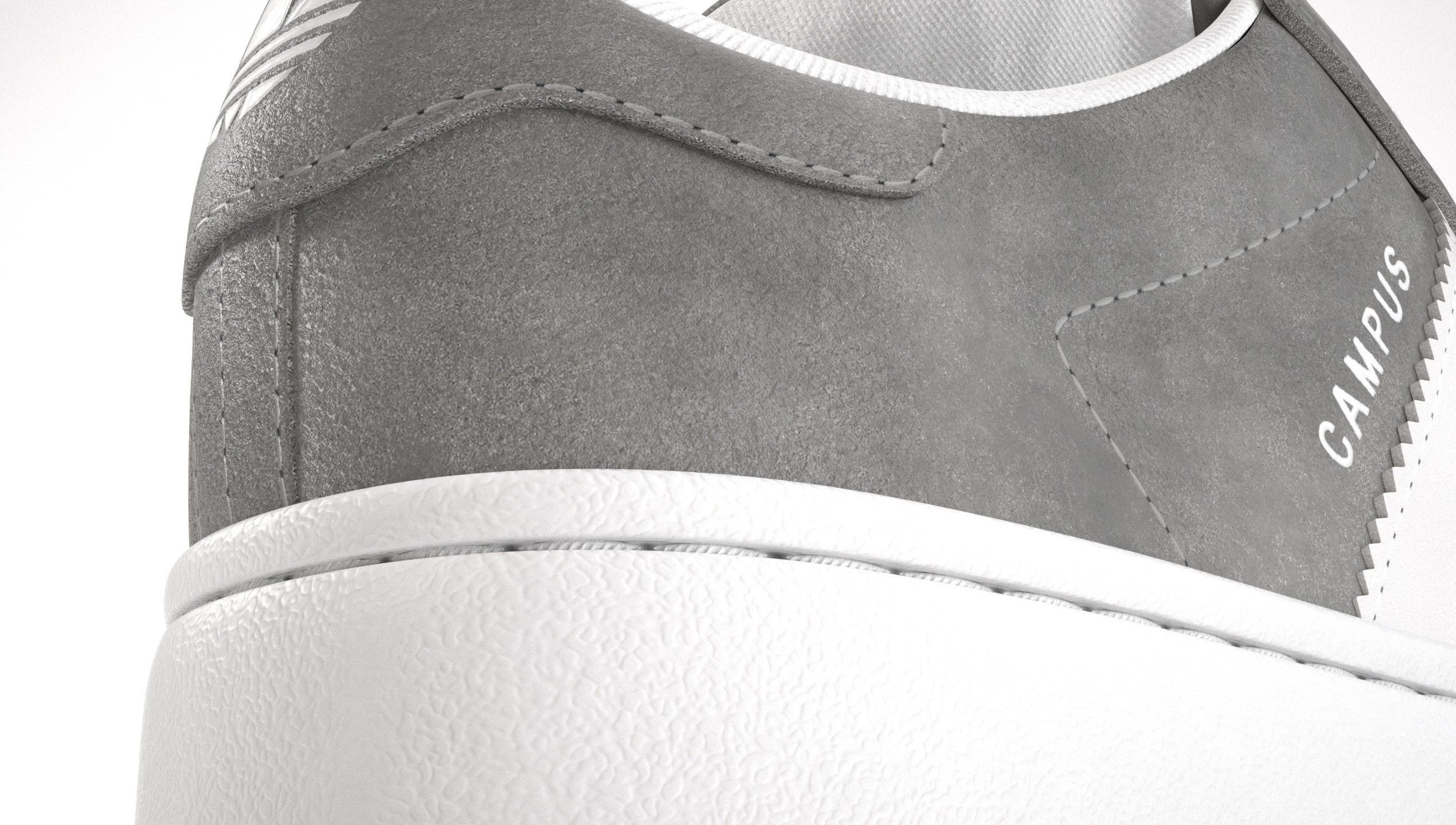 Adidas Campus 00s Suede Pack 2 Low-poly 3D model_23