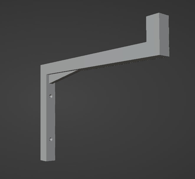 WALL BRACKET 3D print model_3
