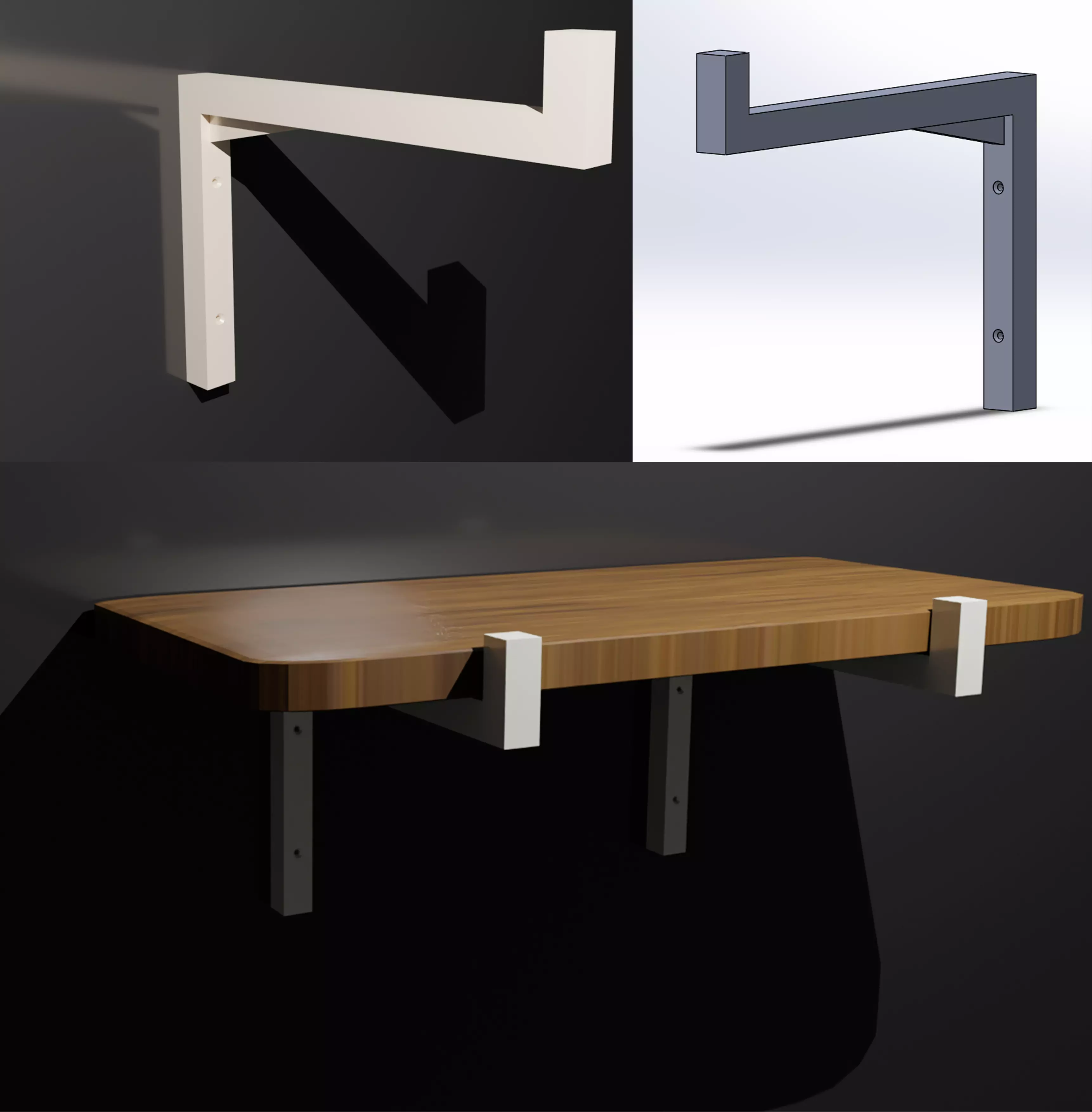 WALL BRACKET 3D print model_0