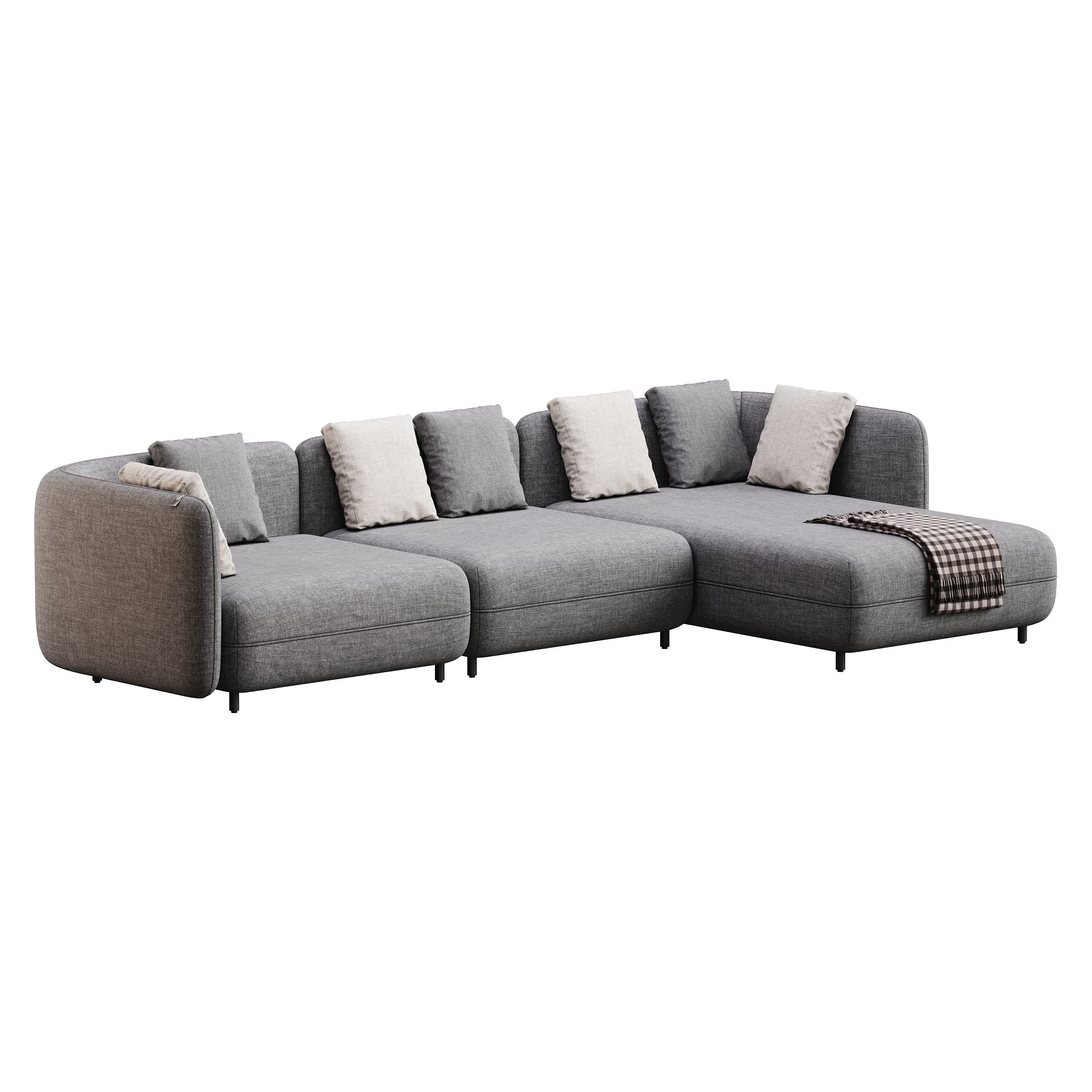 Corner sofa F123 by Delavega 3D model_12