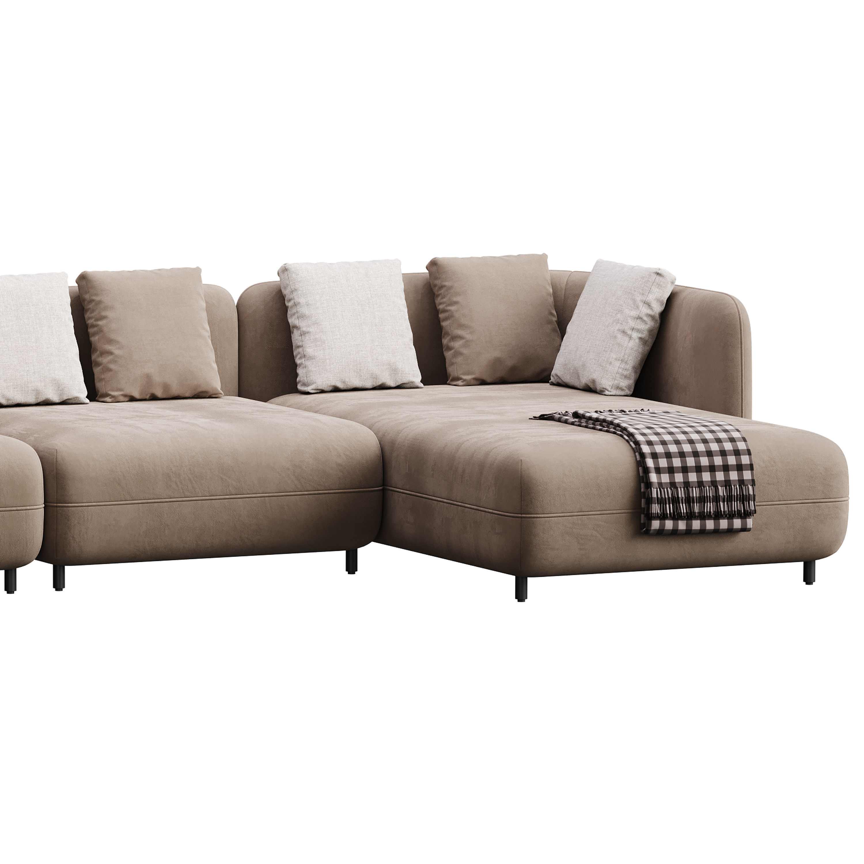 Corner sofa F123 by Delavega 3D model_3