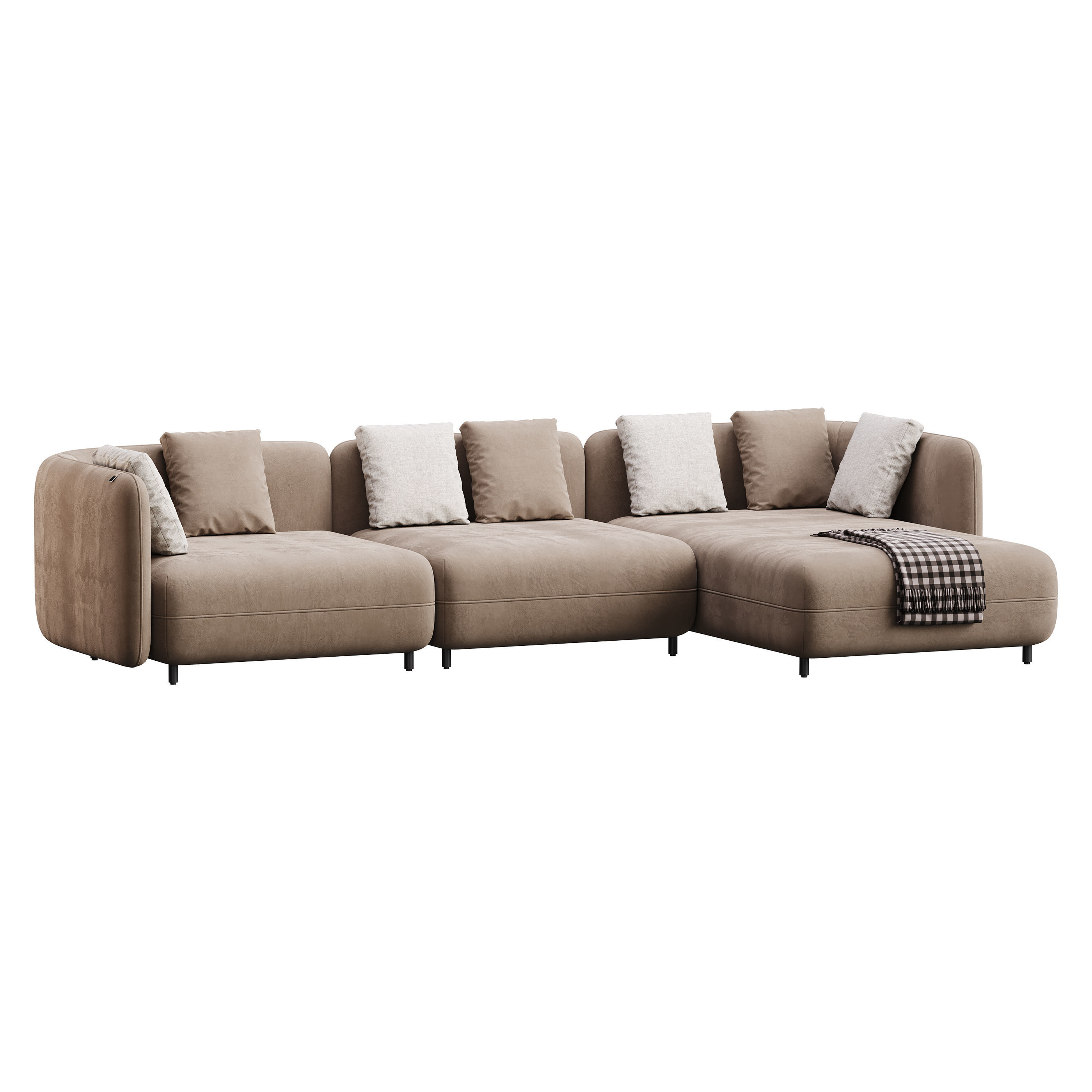 Corner sofa F123 by Delavega 3D model_1