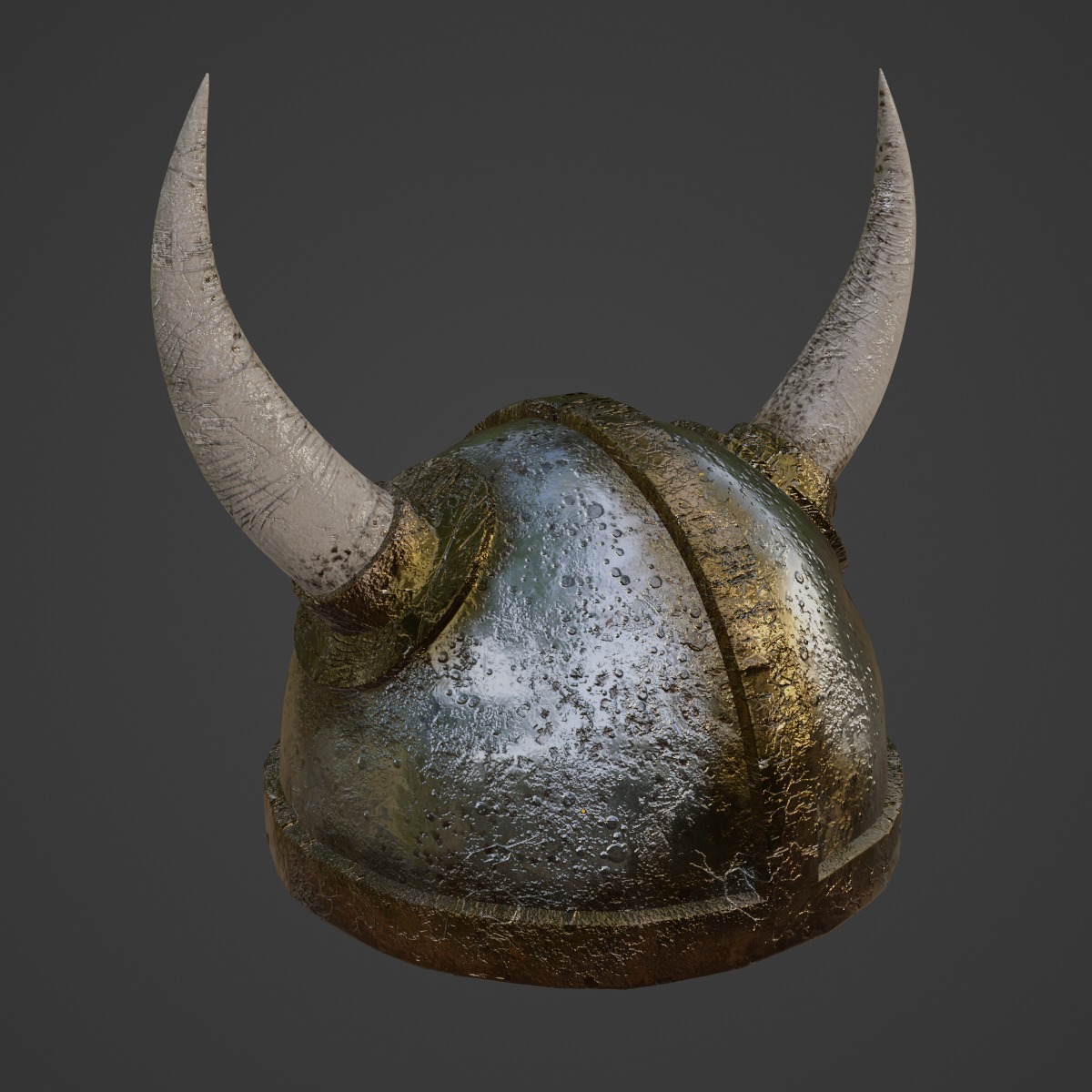 Viking Helmet 01 3D model_6
