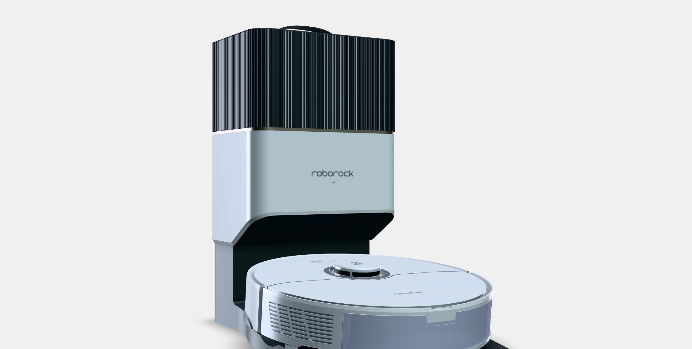 Roborock S8 white Low-poly 3D model_9