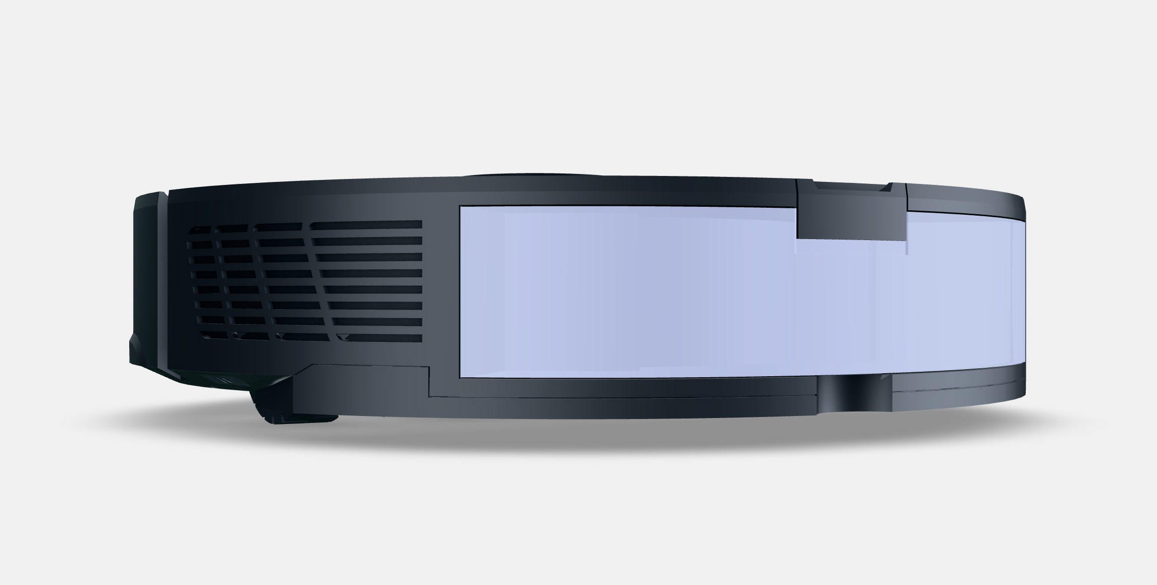 Roborock S8 black Low-poly 3D model_4