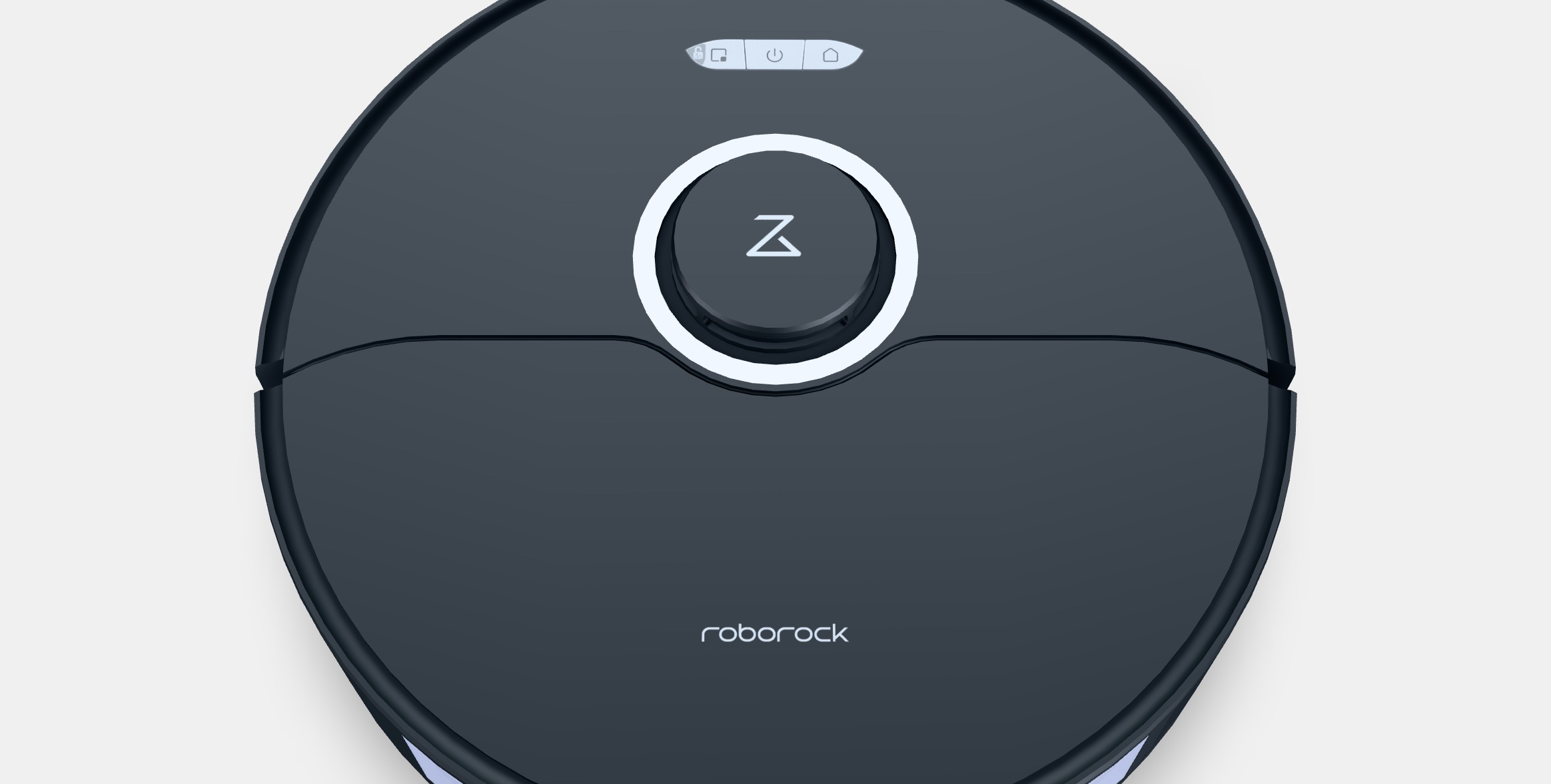 Roborock S8 black Low-poly 3D model_3