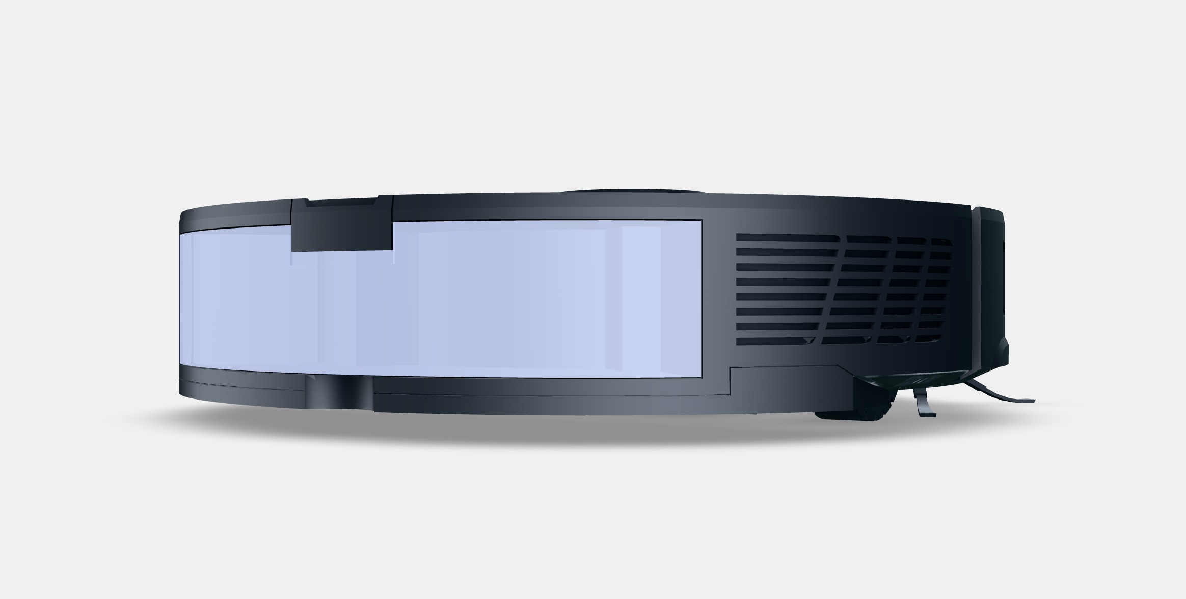 Roborock S8 black Low-poly 3D model_6