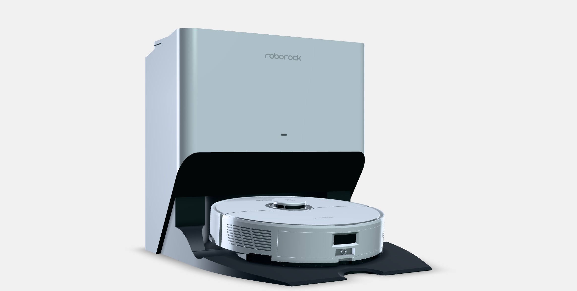 Roborock S8 Pro Ultra white Low-poly 3D model_9